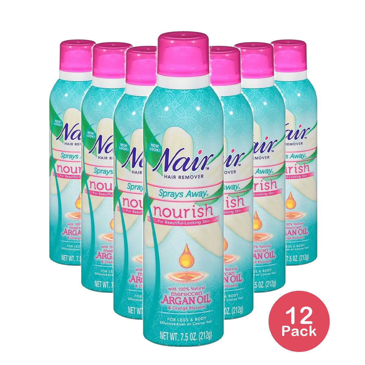 Nair Body Hair Remover Spray 7.5 Oz (Pack of 12)
