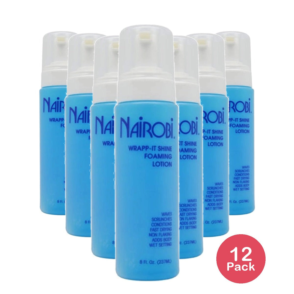 Nairobi Wrapp-It Shine Foaming Lotion 8 Oz (Pack of 12)