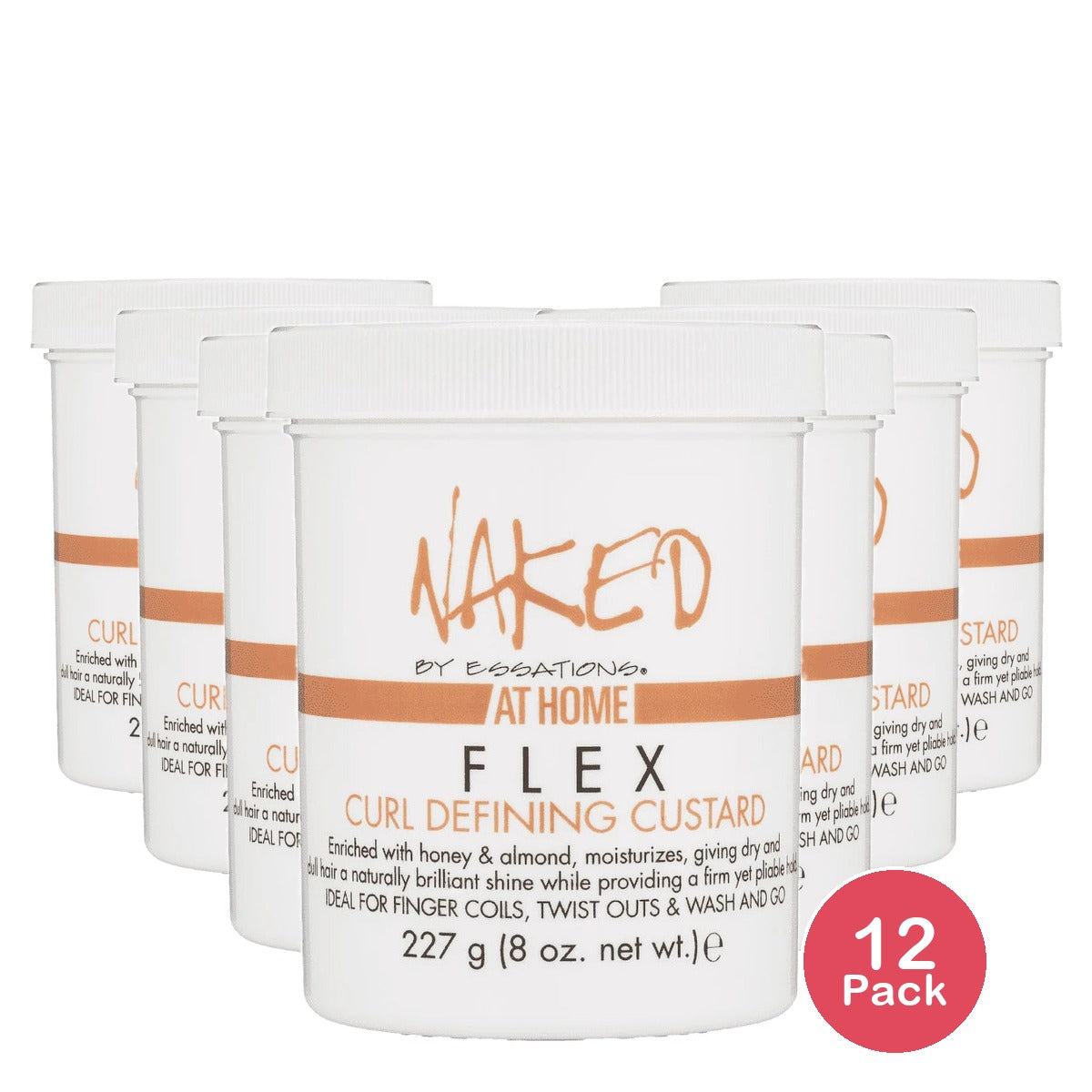 Naked Flex Curl Defining Custurd 8 Oz 8 Oz (Pack of 12)