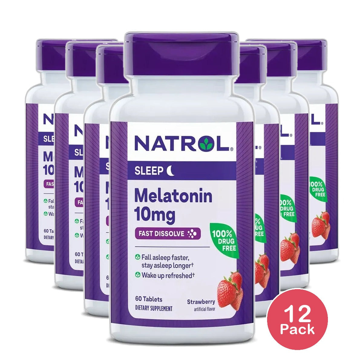 Natrol Melatonin Tr 5Mg Time Release Tablets100 Ea 2.08oz (Pack of 12)