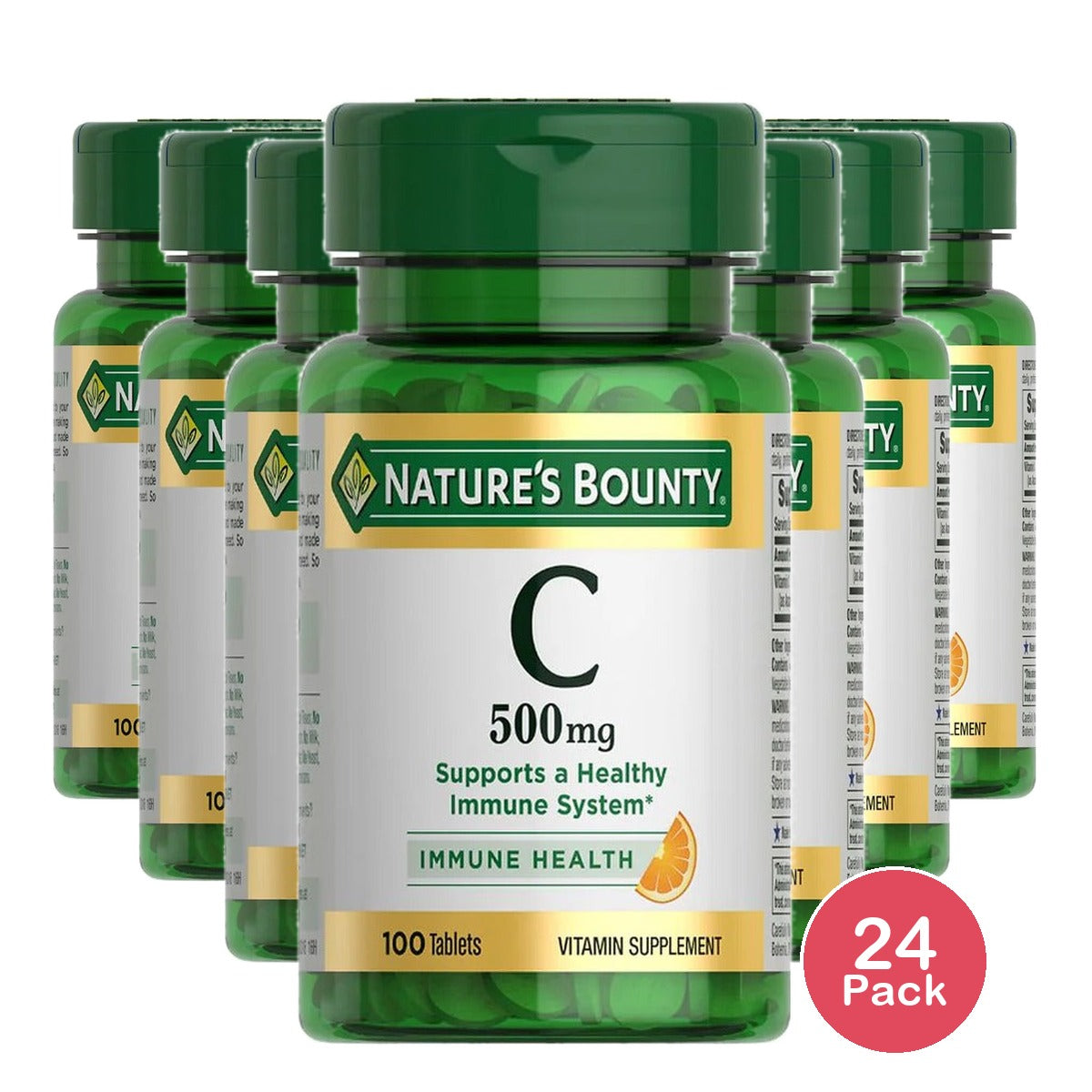 Nature's Bounty Vitamin C 500 Mg (Pack of 24)