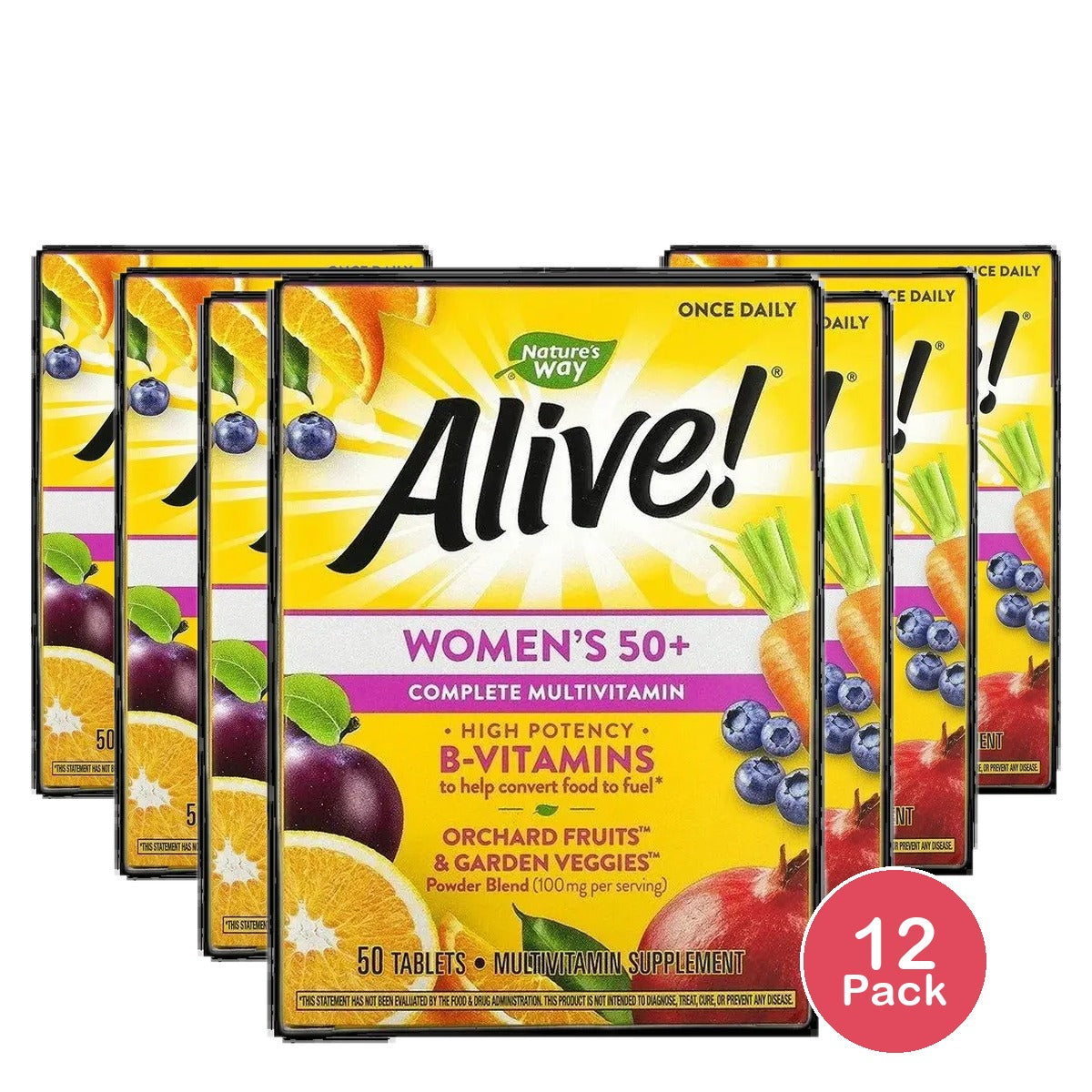 Nature's Way Alive Women's 50+ Complete Multivitamin Tablets 4.16oz (Pack of 12)