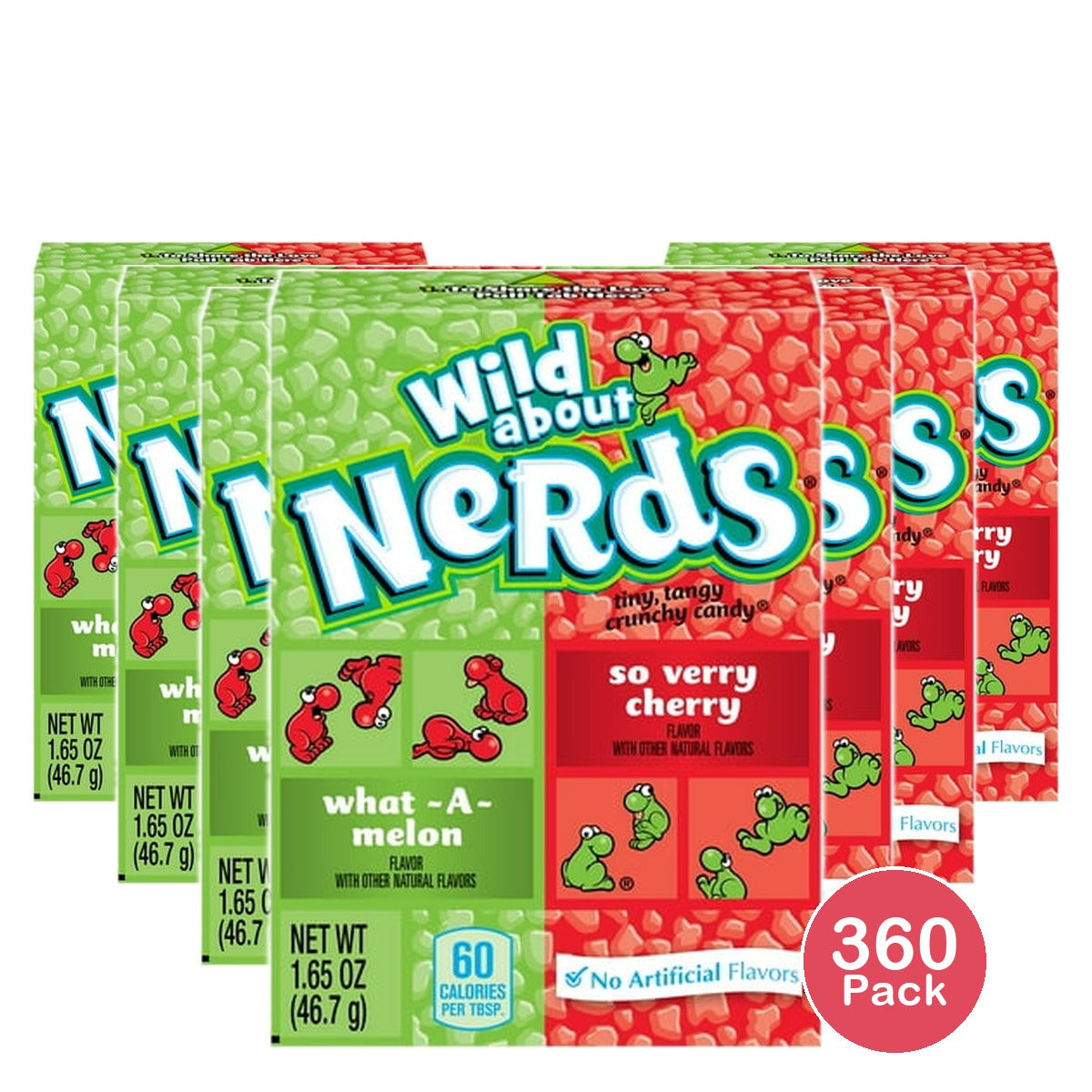 Nerds Watermelon Wild Cherry Candy (Pack of 360)