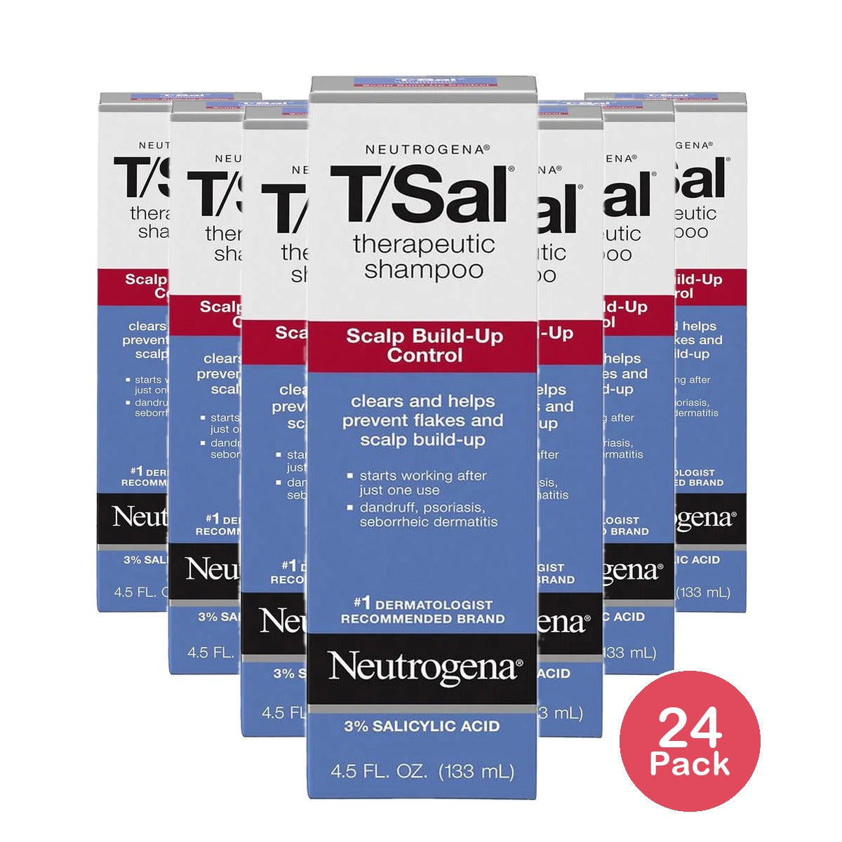 Neutrogena T/Sal Therapeutic Shampoo 4.5 Oz (Pack of 24)