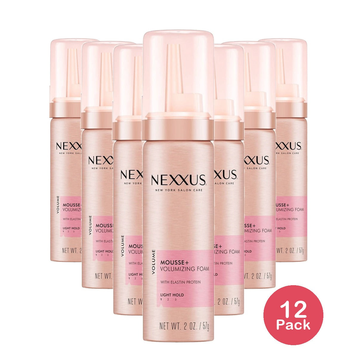 Nexxus Mousse Plus For Volume 2 Oz (Pack of 12)