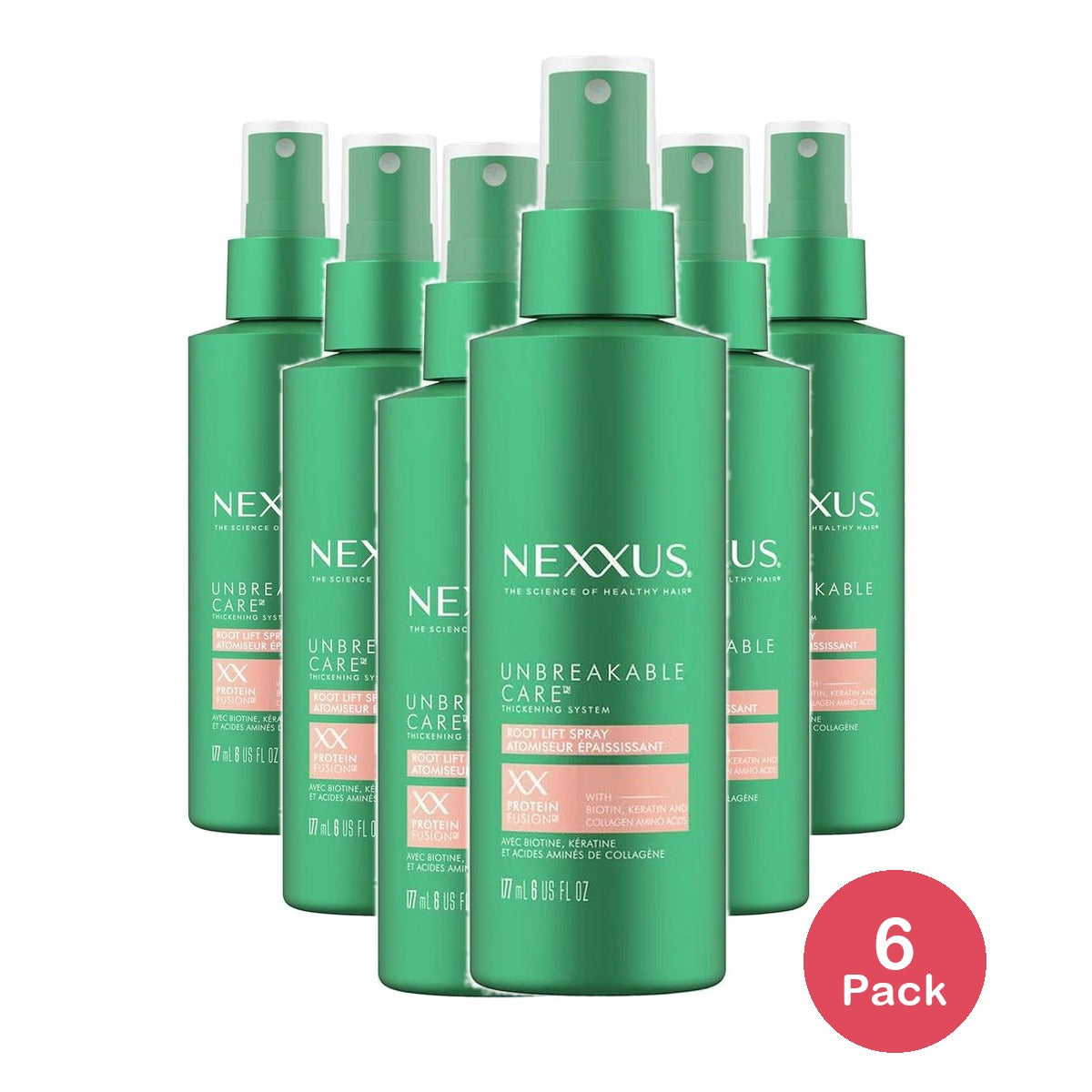 Nexxus Unbreakable Care Root Lift Biotin Spray 6 Oz (Pack of 6)