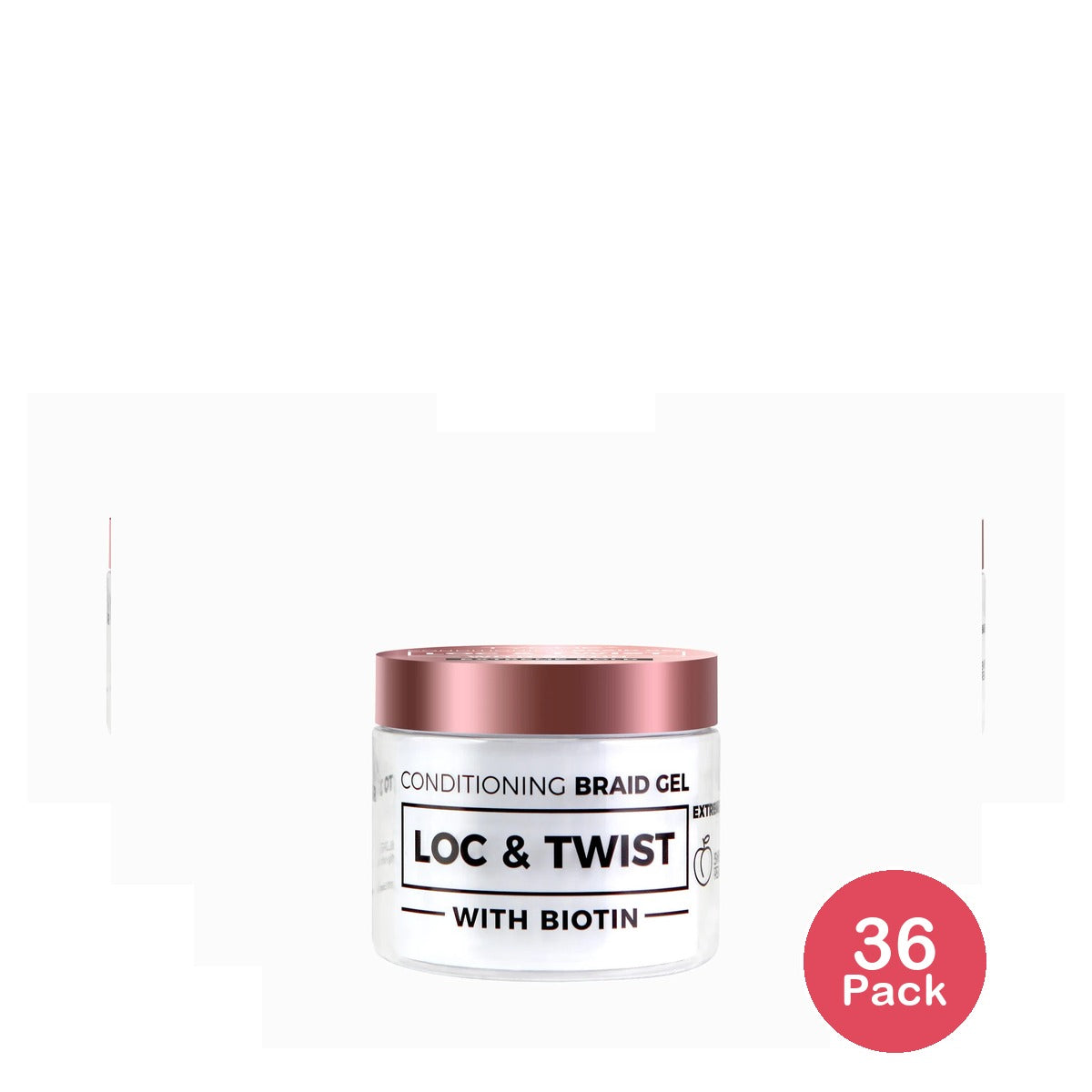 Nicka K New York Tyche Loc & Twist Conditioning Braid peach Gel with Biotin 300 ml H 10.1 Oz (Pack of 36)