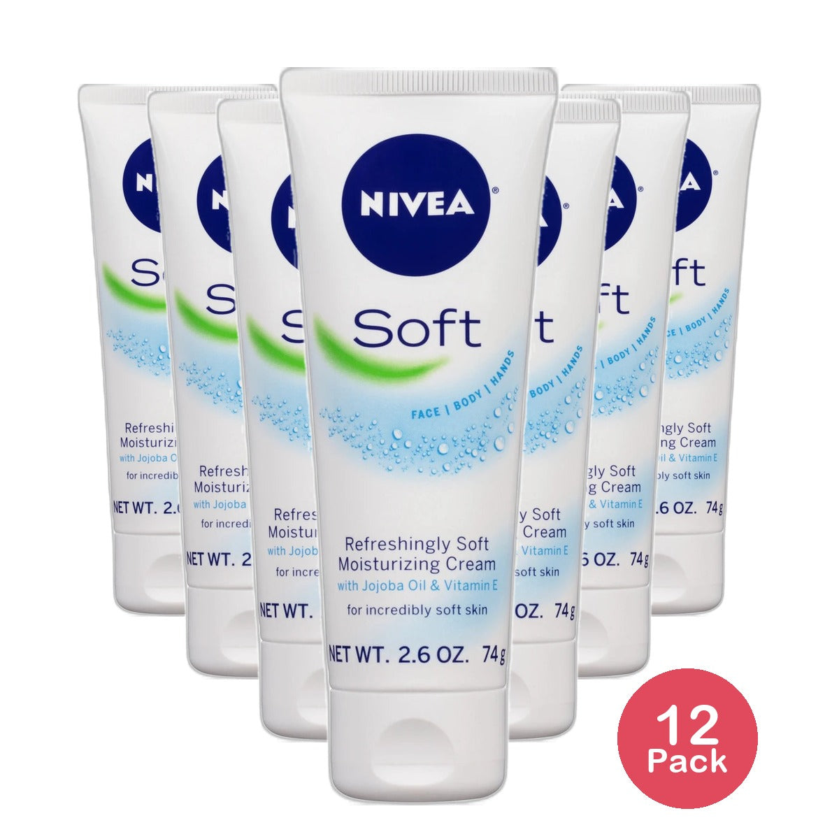 Nivea Soft Refreshingly Moisturizing Cream 2.6Oz (Pack of 12)