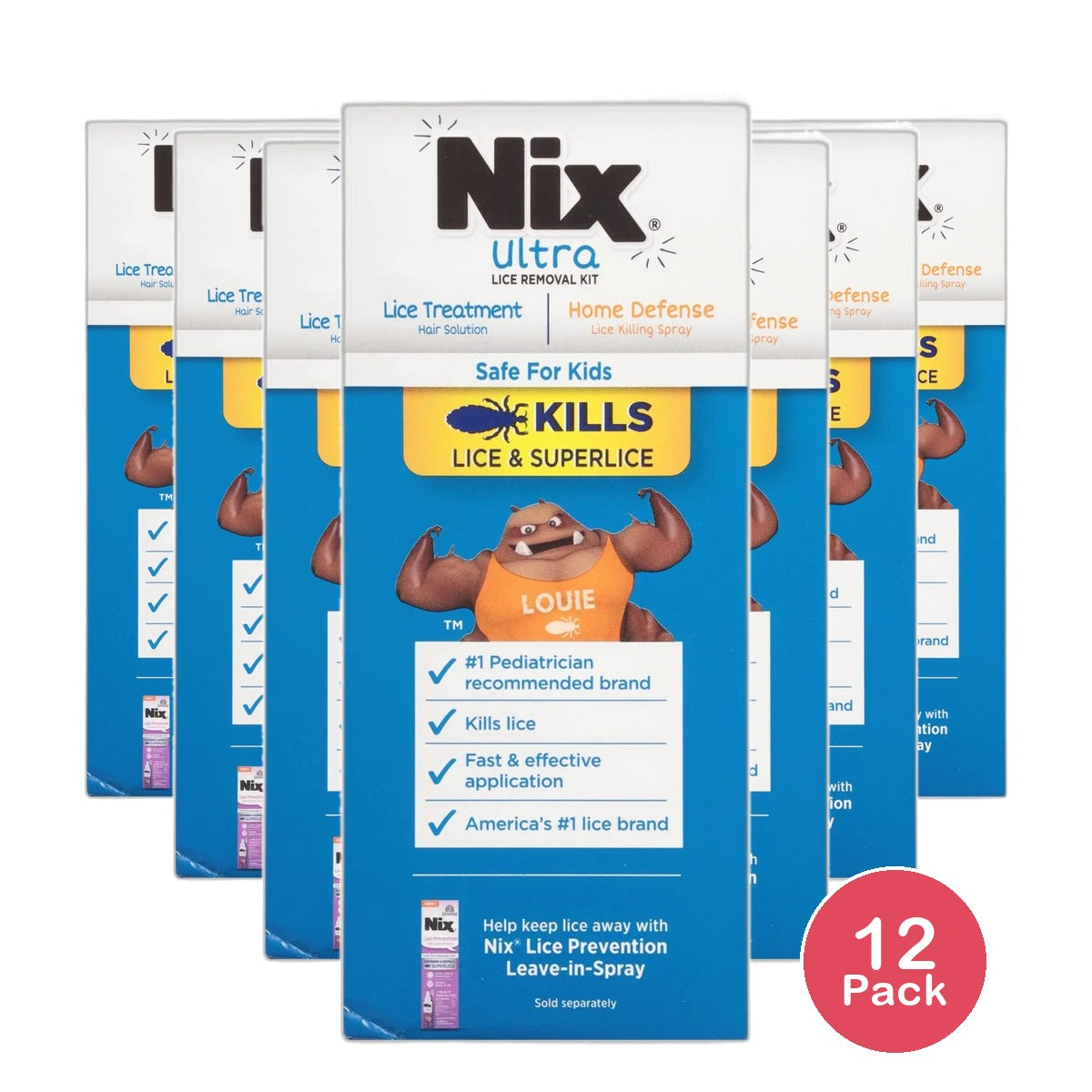 Nix Ultra Lice Removal Kit Kills Super Lice 3.4oz (Pack of 12)