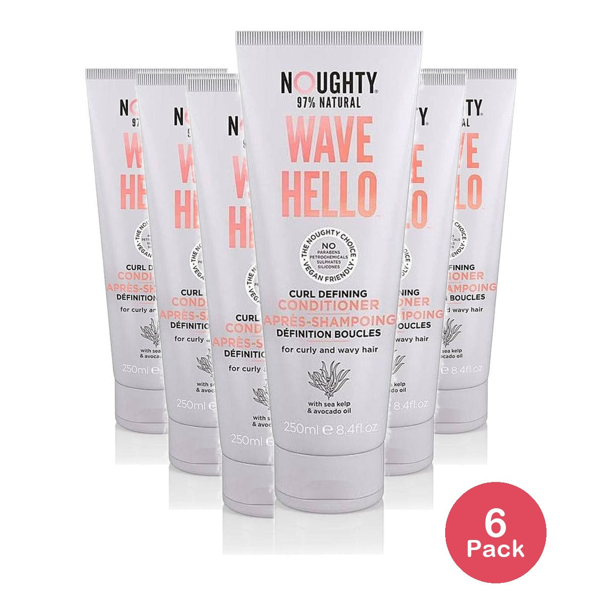 Noughty Wave Hello Conditioner 8.45 Oz (Pack of 6)