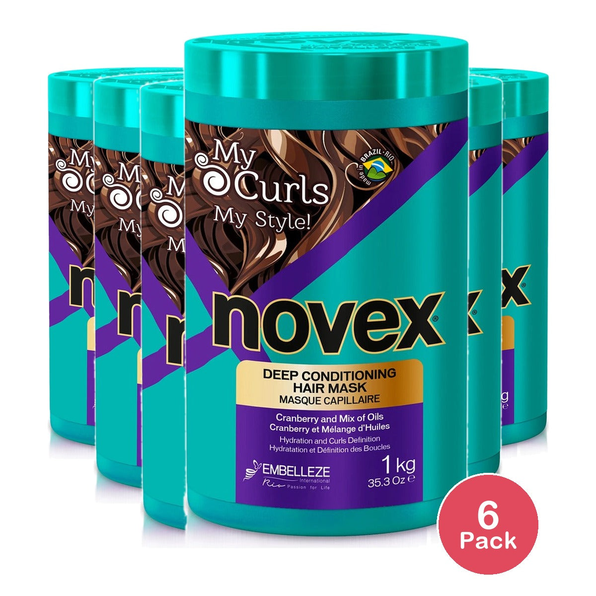 Novex My Curls Deep Conditioning Treatment 1kg (Pack of 6)