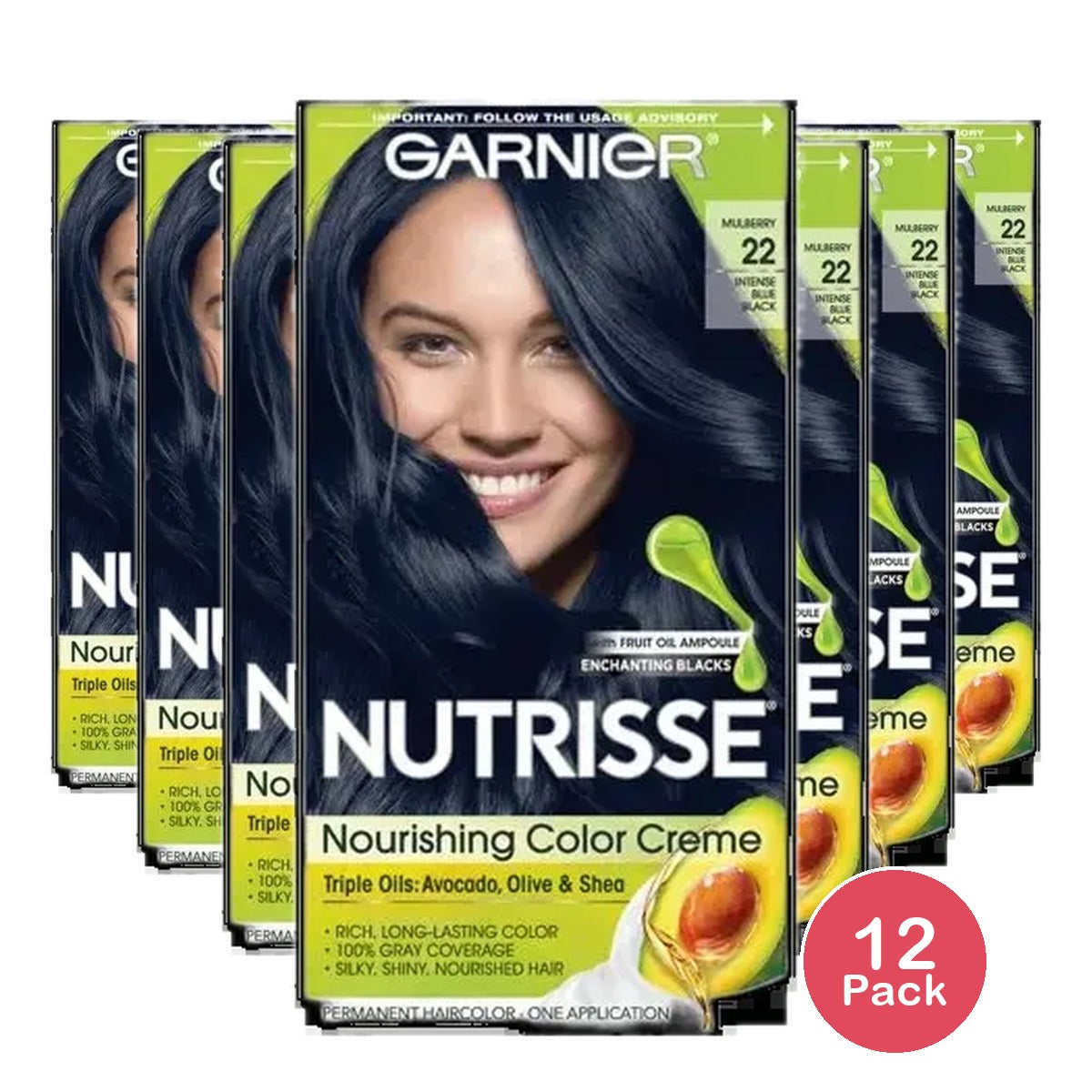 Nutrisse #22 Intense Blue/Black 2.08oz (Pack of 12)