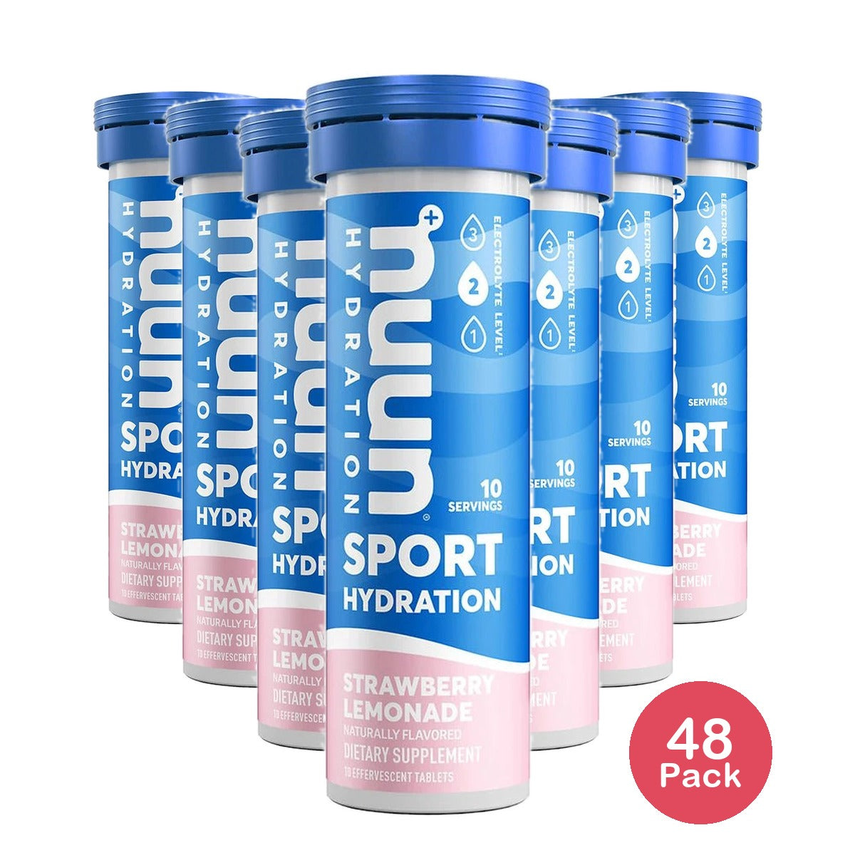Nuun Hydration Nuun Active - Strawberry Lemonade - 10 Tablets (Pack of 48)