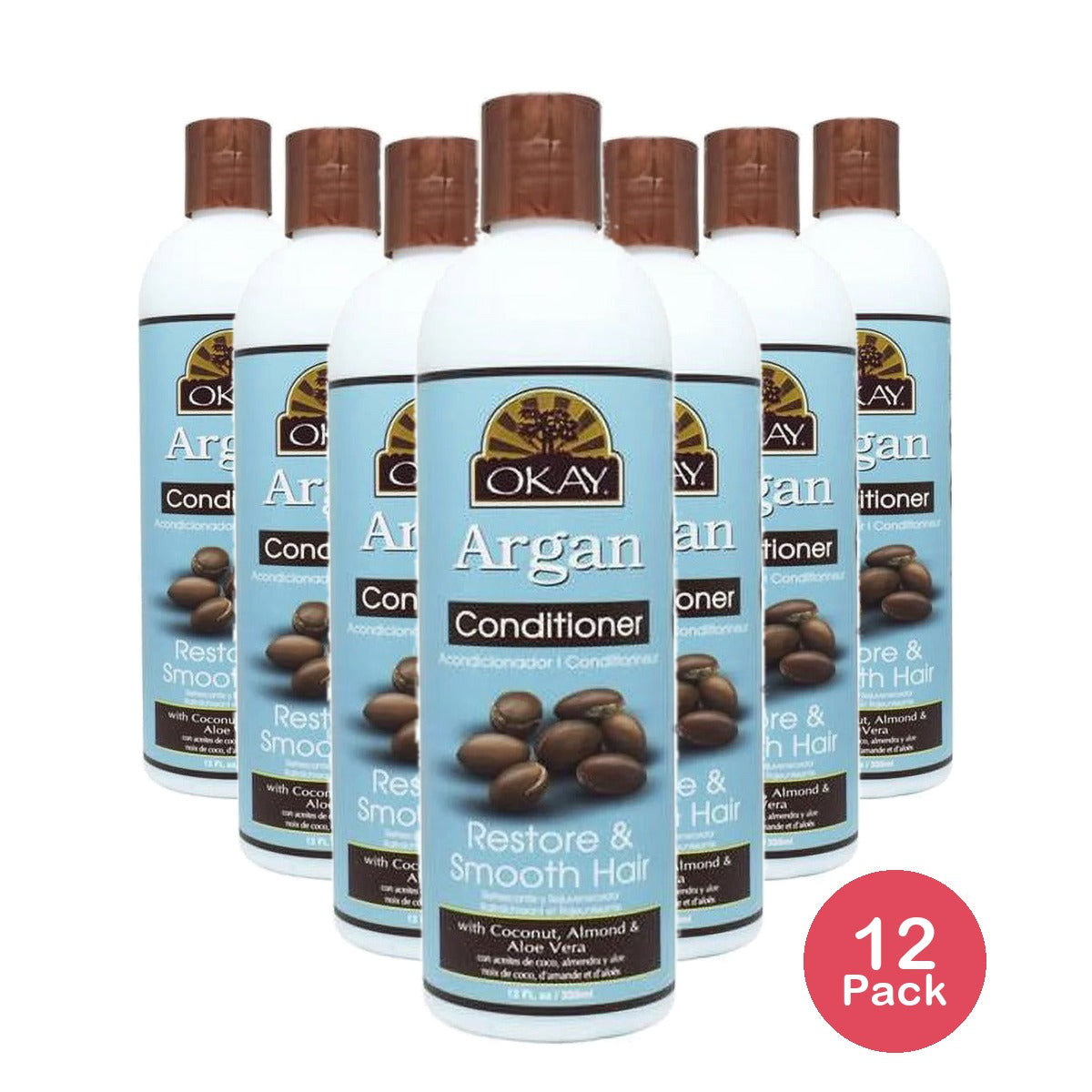 OKAY Argan Oil Conditioner 12 Oz (Pack of 12)