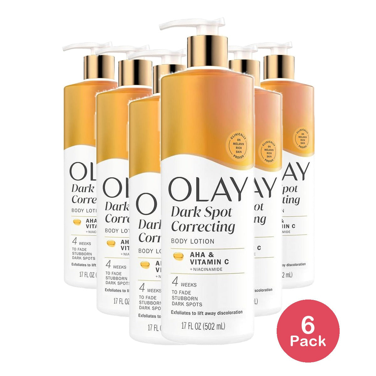 Olay Dark Spot Correcting Body Lotion 17 Fl Oz (Pack of 6)