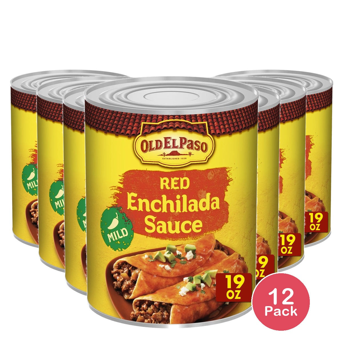 Old El Paso Mild Red Enchilada Sauce 19 Oz (Pack of 12)