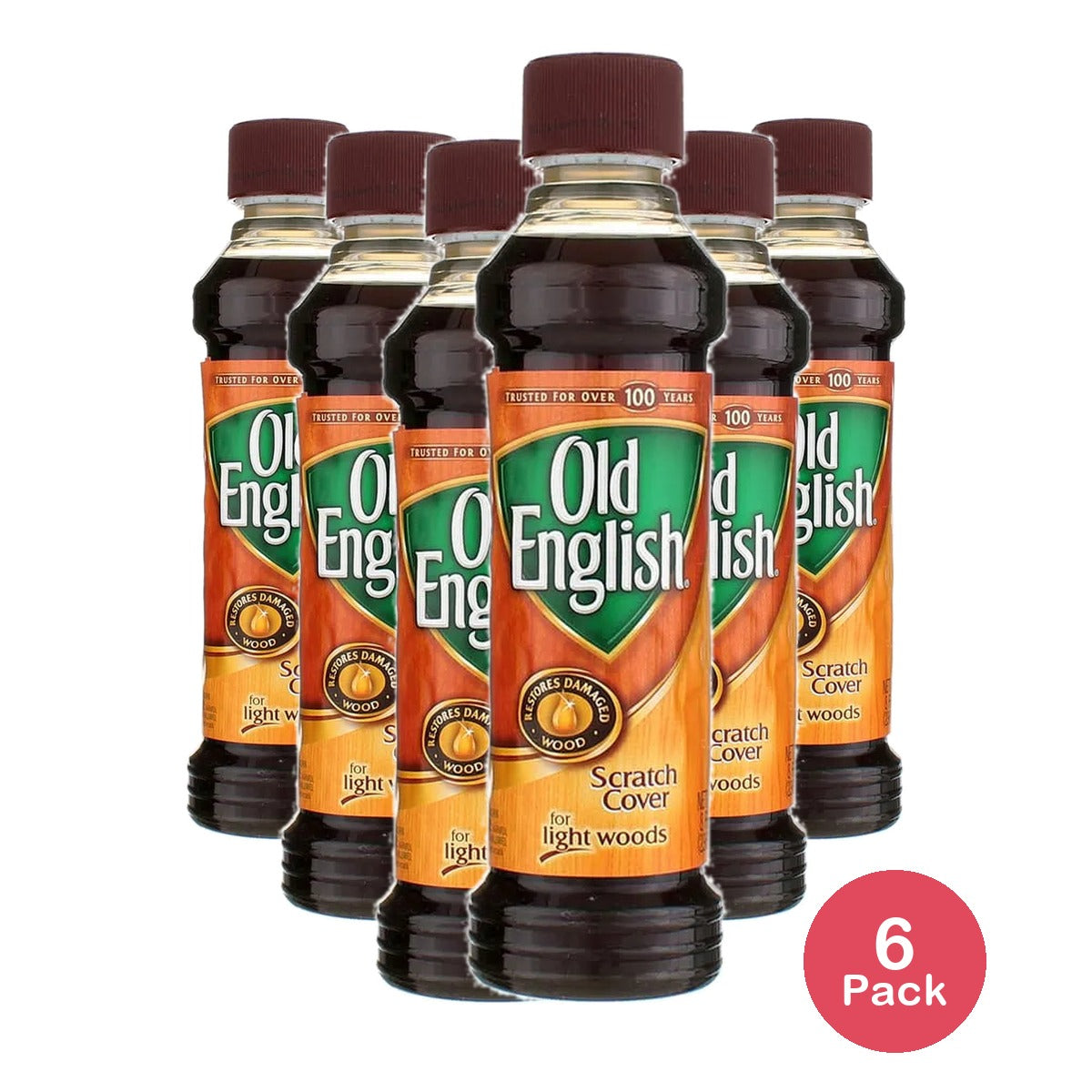 Old English Scratch Cover For Light Wood 8Oz (Pack of 6)