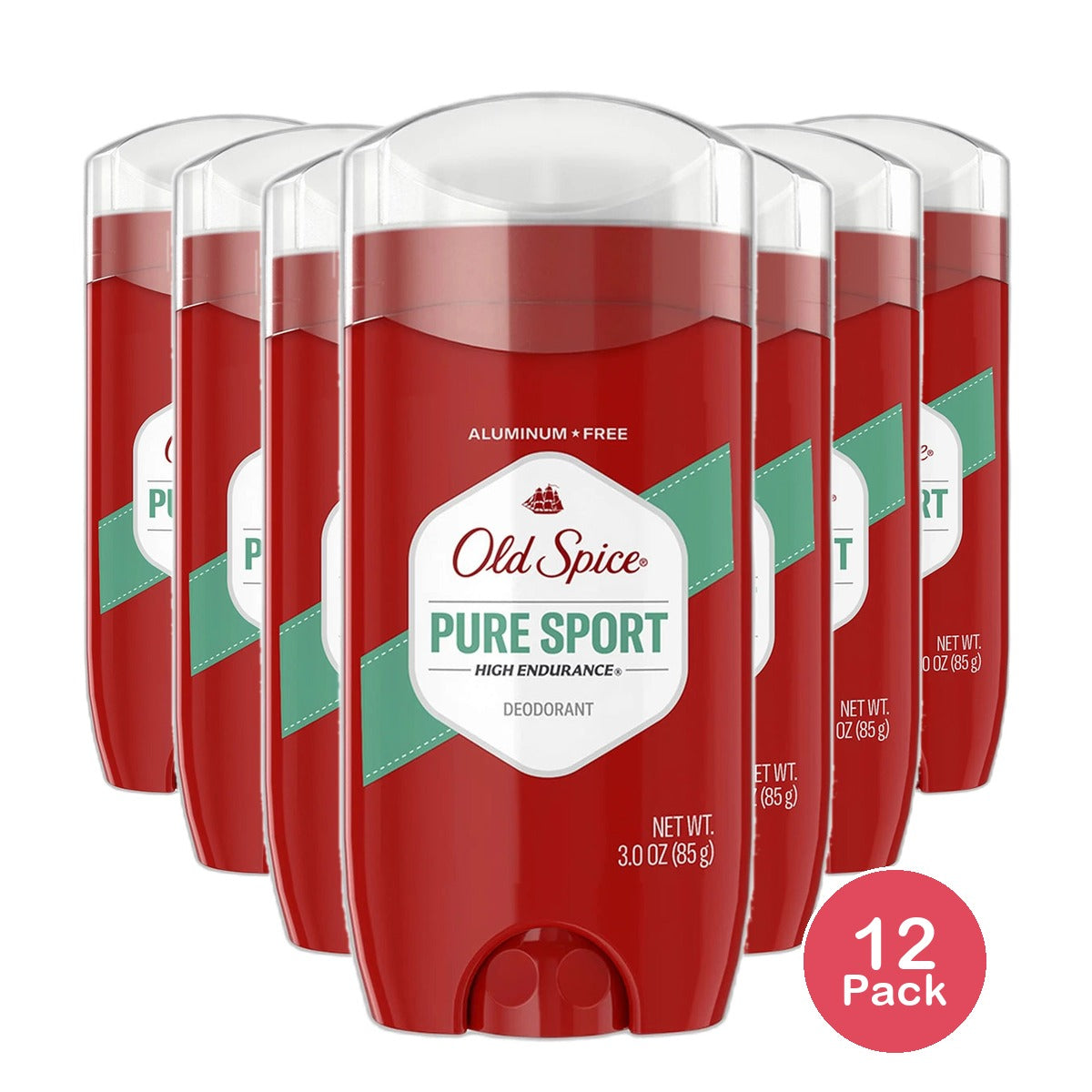 Old Spice High Endurance Deodorant Pure Sport3Oz (Pack of 12)