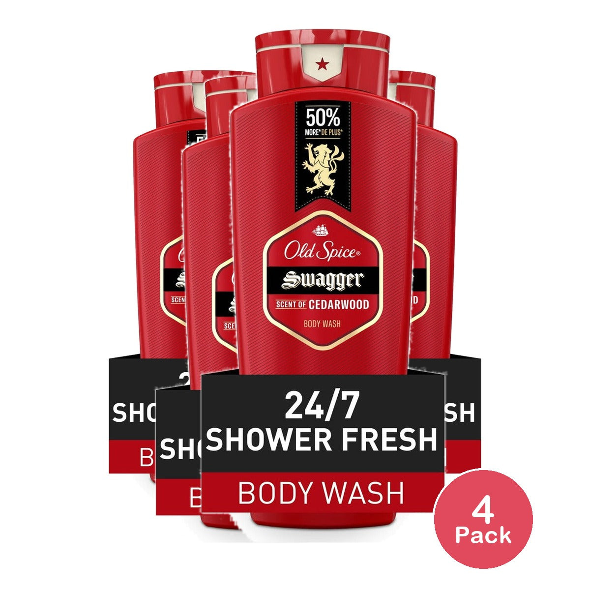 Old Spice Men's Body Wash Swagger 24 Fl Oz (Pack of 4)