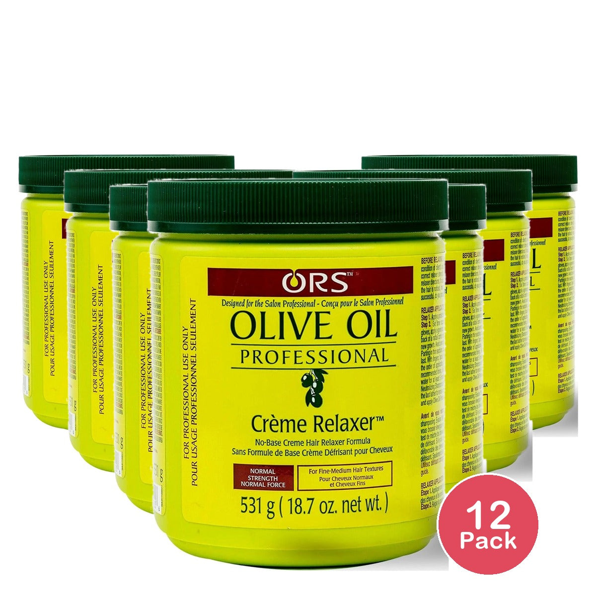 Olive Oil Professional Creme Relaxer Extra Strength 18.7 Oz (Pack of 12)