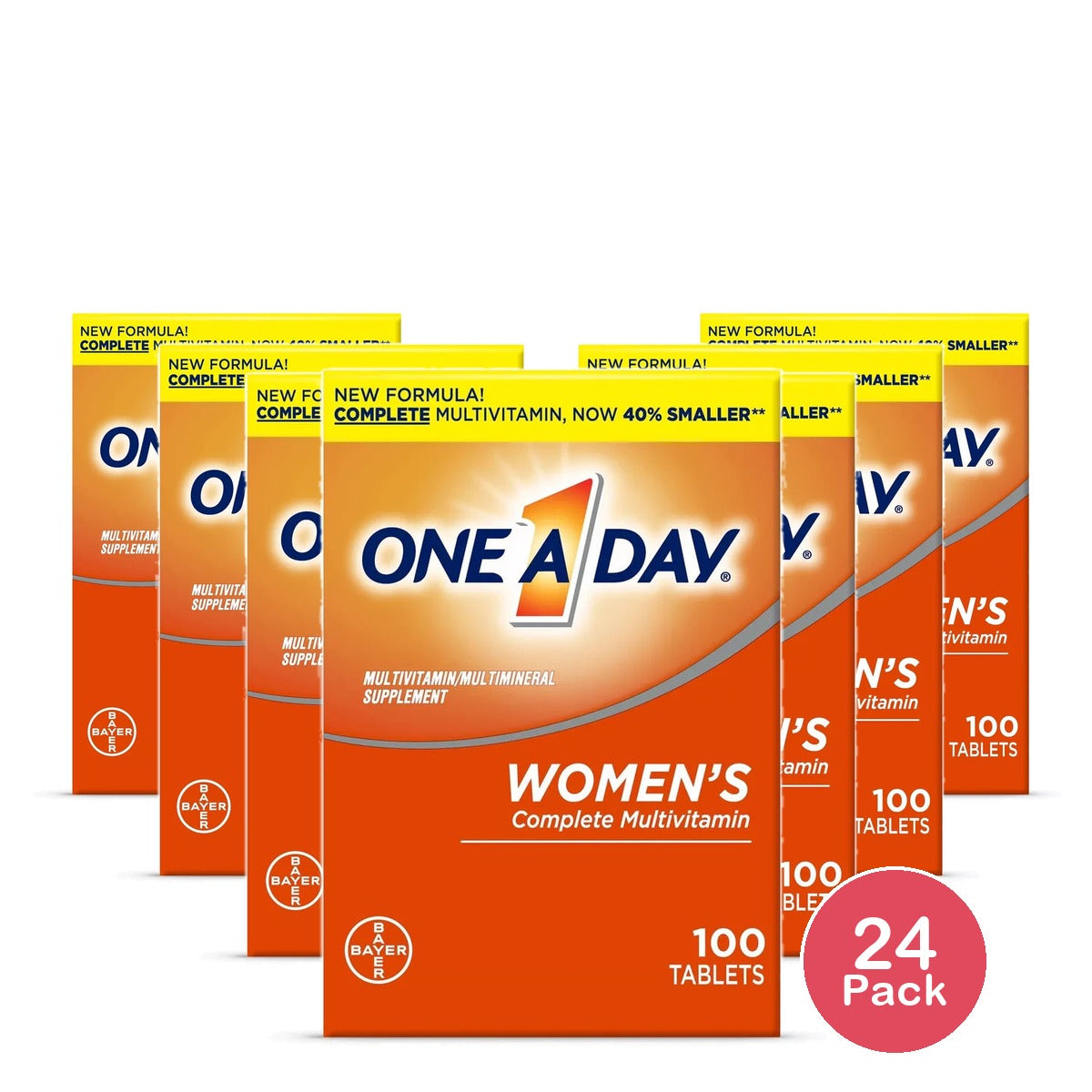 One A Day Women's Multivitamin Immune Health Support Tablets - 100ct (Pack of 24)