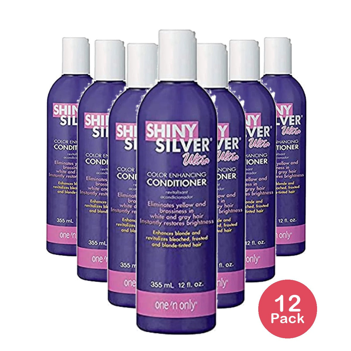 One n Only Shiny Silver Ultra Color Enhancing Conditioner 12 Oz (Pack of 12)
