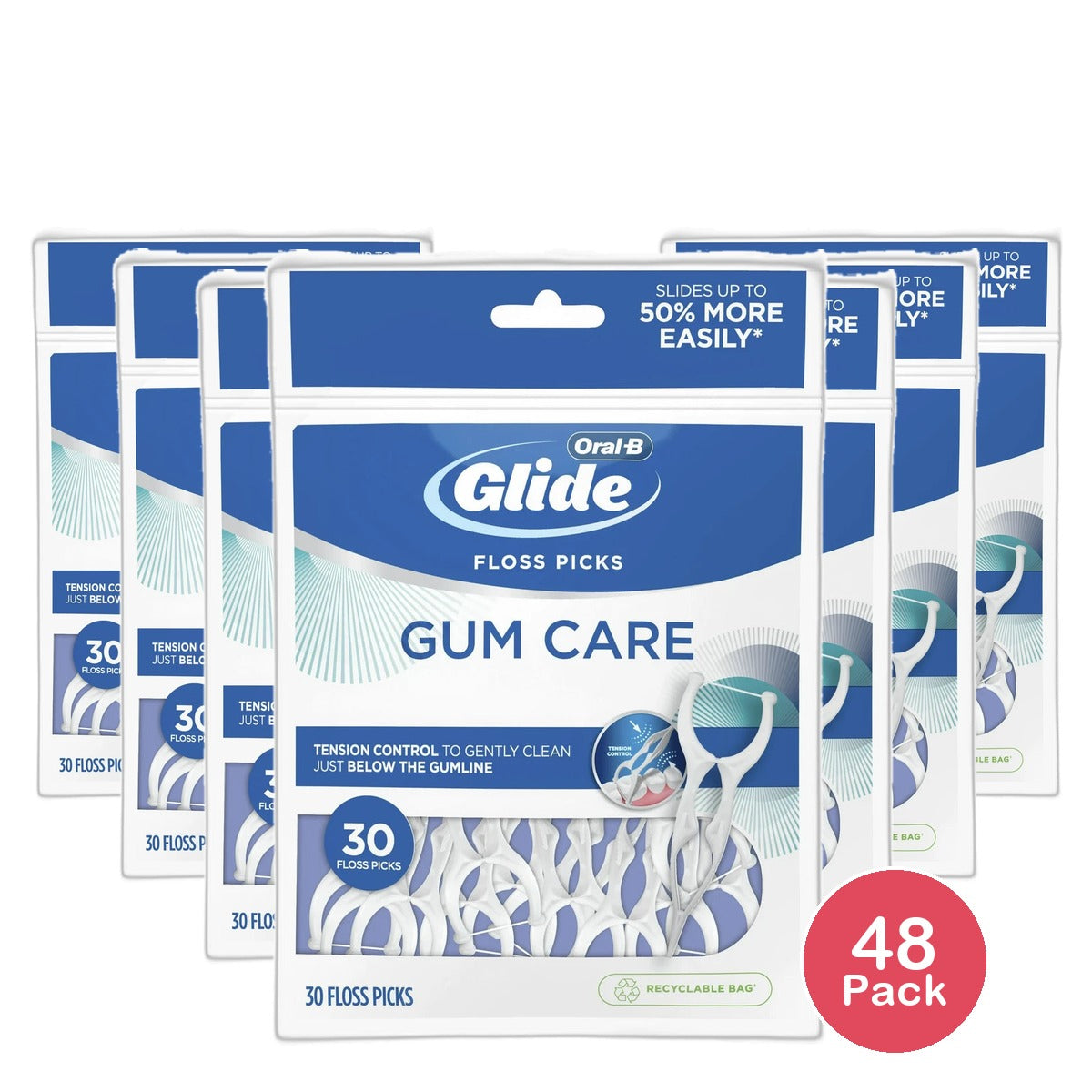 Oral-B Glide Pro Health Deep Clean Angle Floss Picks 1.76Oz(Pack of 48)