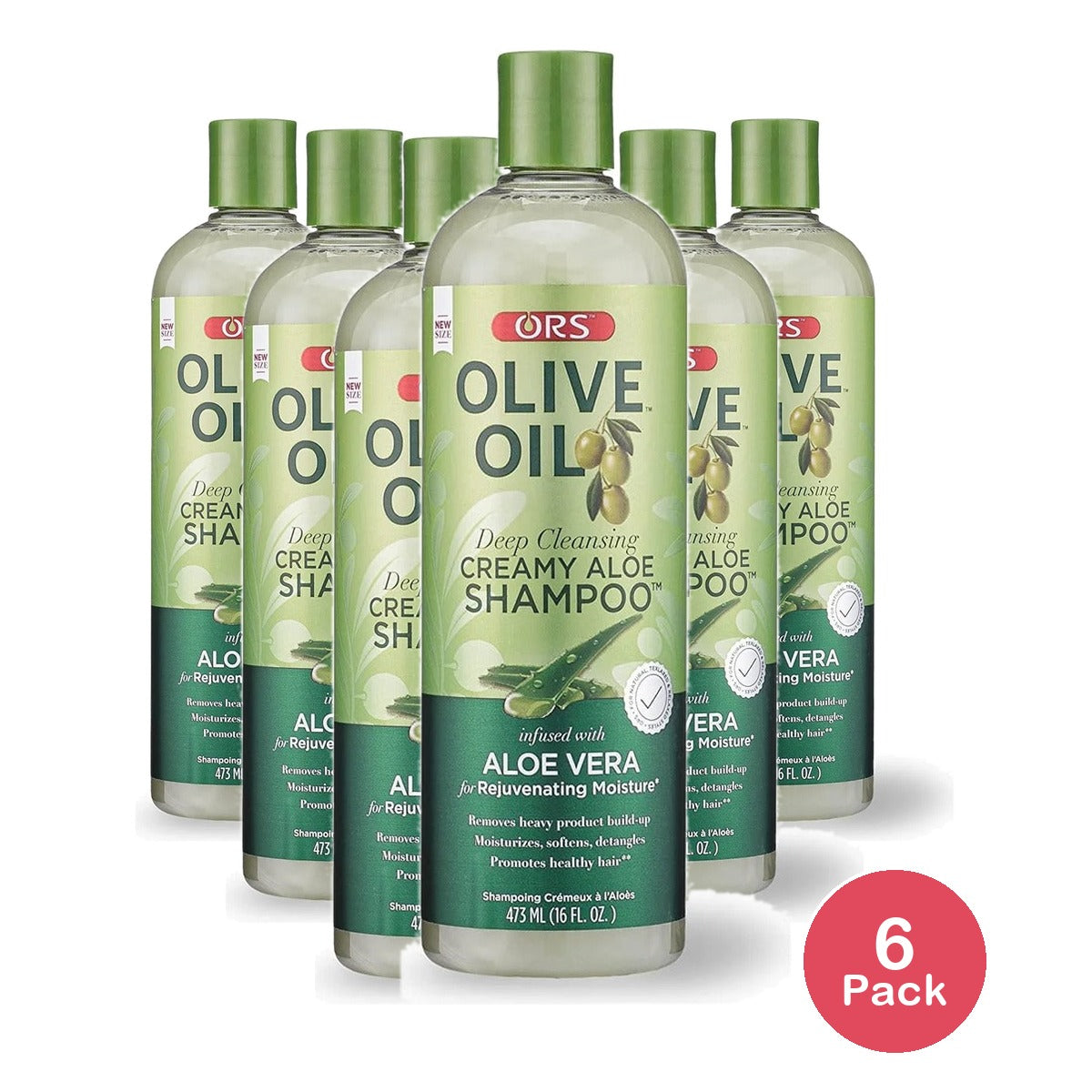 ORS Olive Oil Creamy Aloe Shampoo 16 Oz (Pack of 6)
