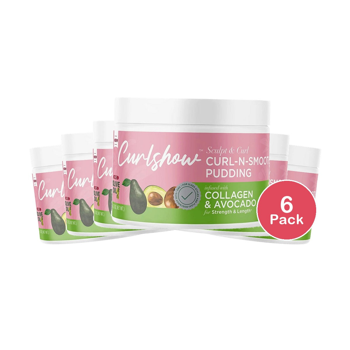 ORS Olive Oil Curlshow Curl N Smooth Pudding 12 Oz (Pack of 6)