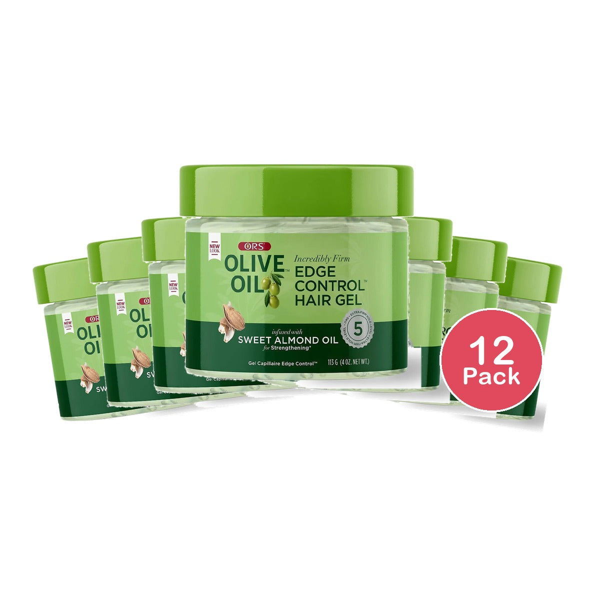 ORS Olive Oil Edge Control 4 Oz (Pack of 12)