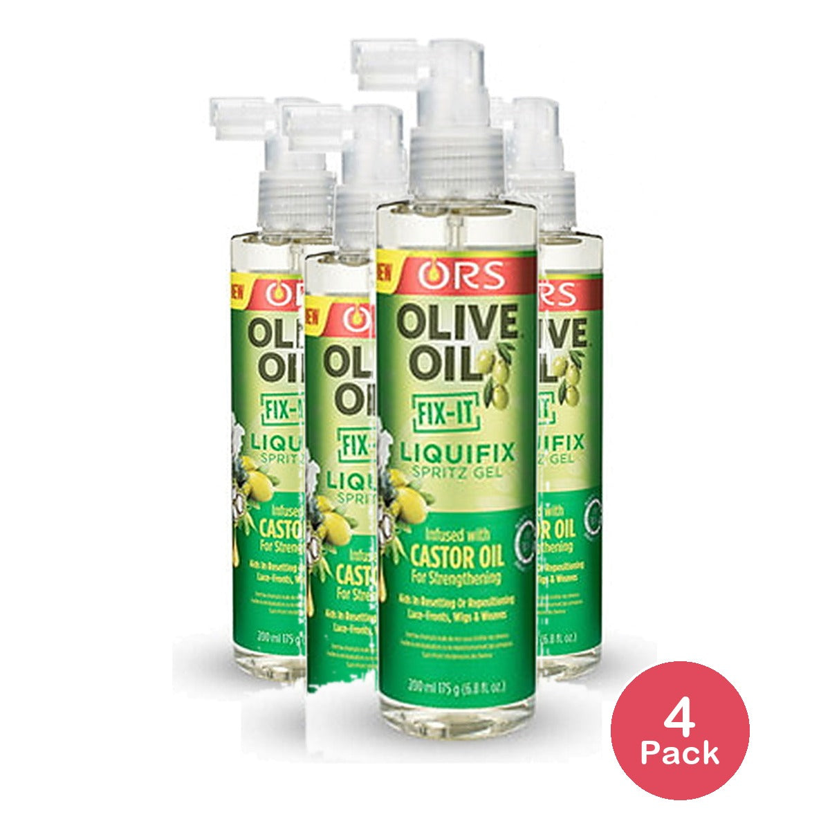 ORS Olive Oil Fix-It Liquifix Spritz Gel 6.8 Oz (Pack of 4)