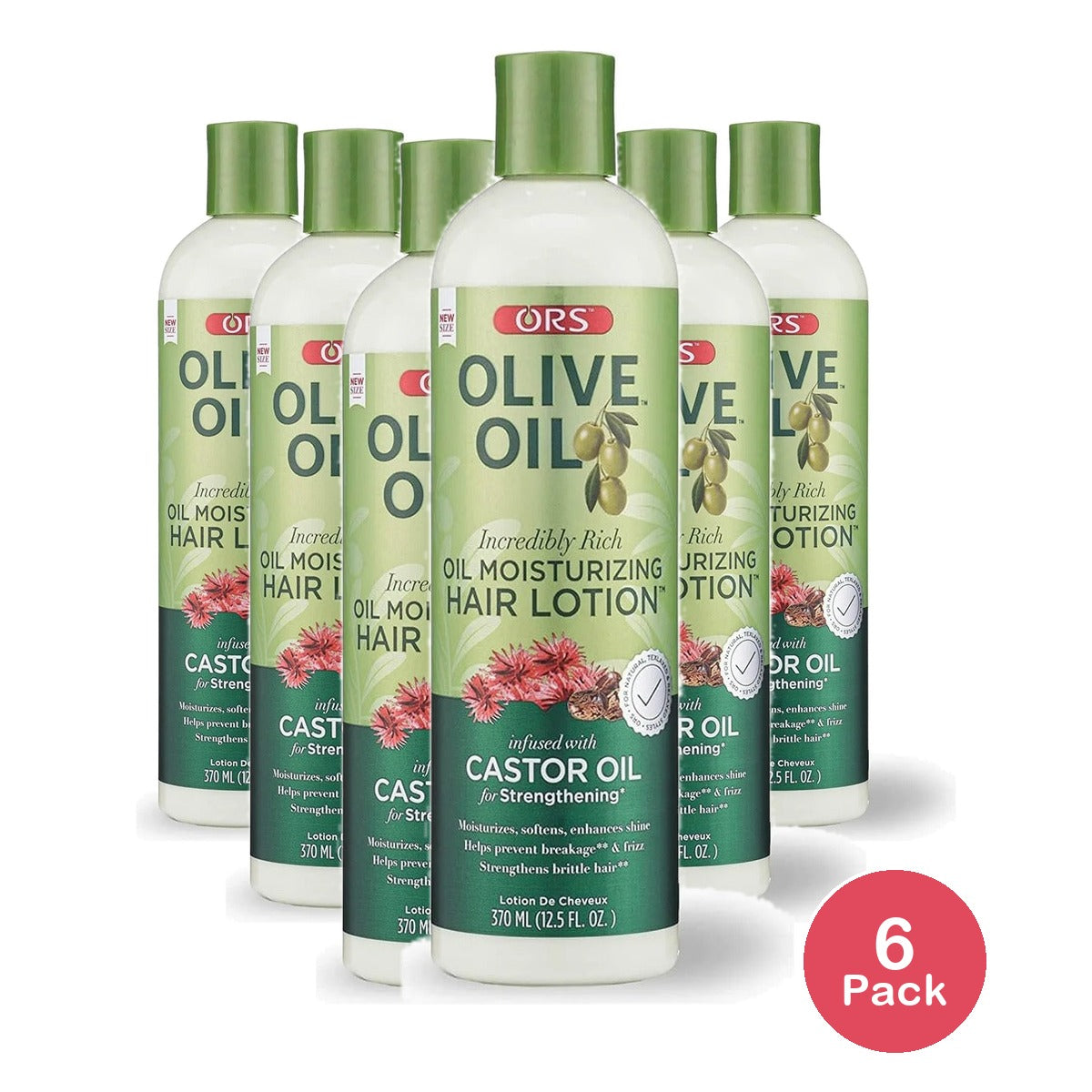 ORS Olive Oil Incredibly Rich Moisturizing Hair Lotion 12.5 Oz (Pack of 6)