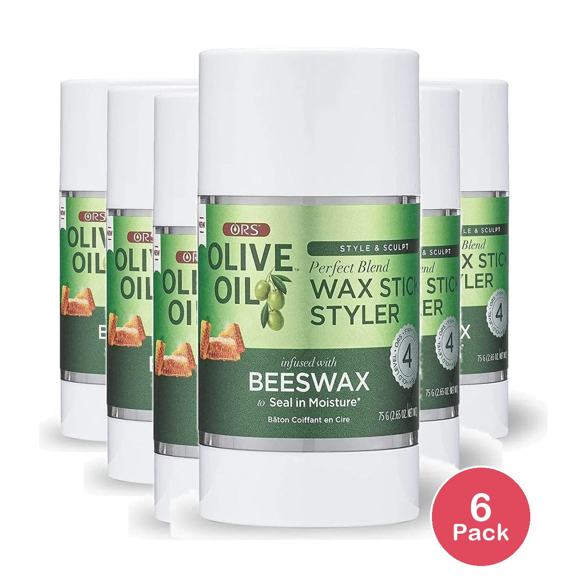 ORS Olive Oil Perfect Blend Wax Stick Styler 2.6 Oz (Pack of 6)