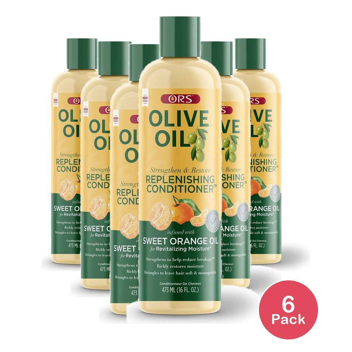 ORS Olive Oil Replenishing Conditioner 16 Oz (Pack of 6)