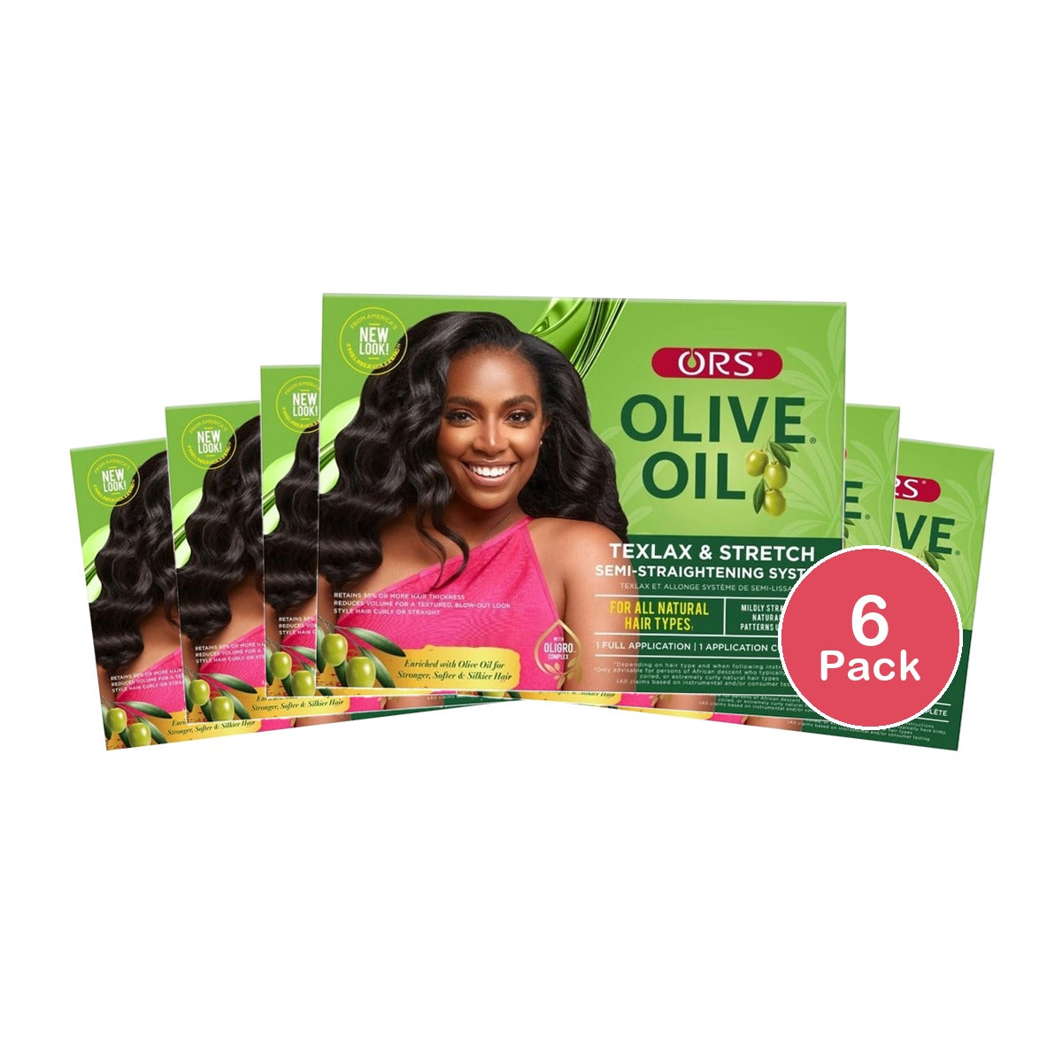 ORS Olive Oil Texlax & Stretch 7.75 Oz (Pack of 6)
