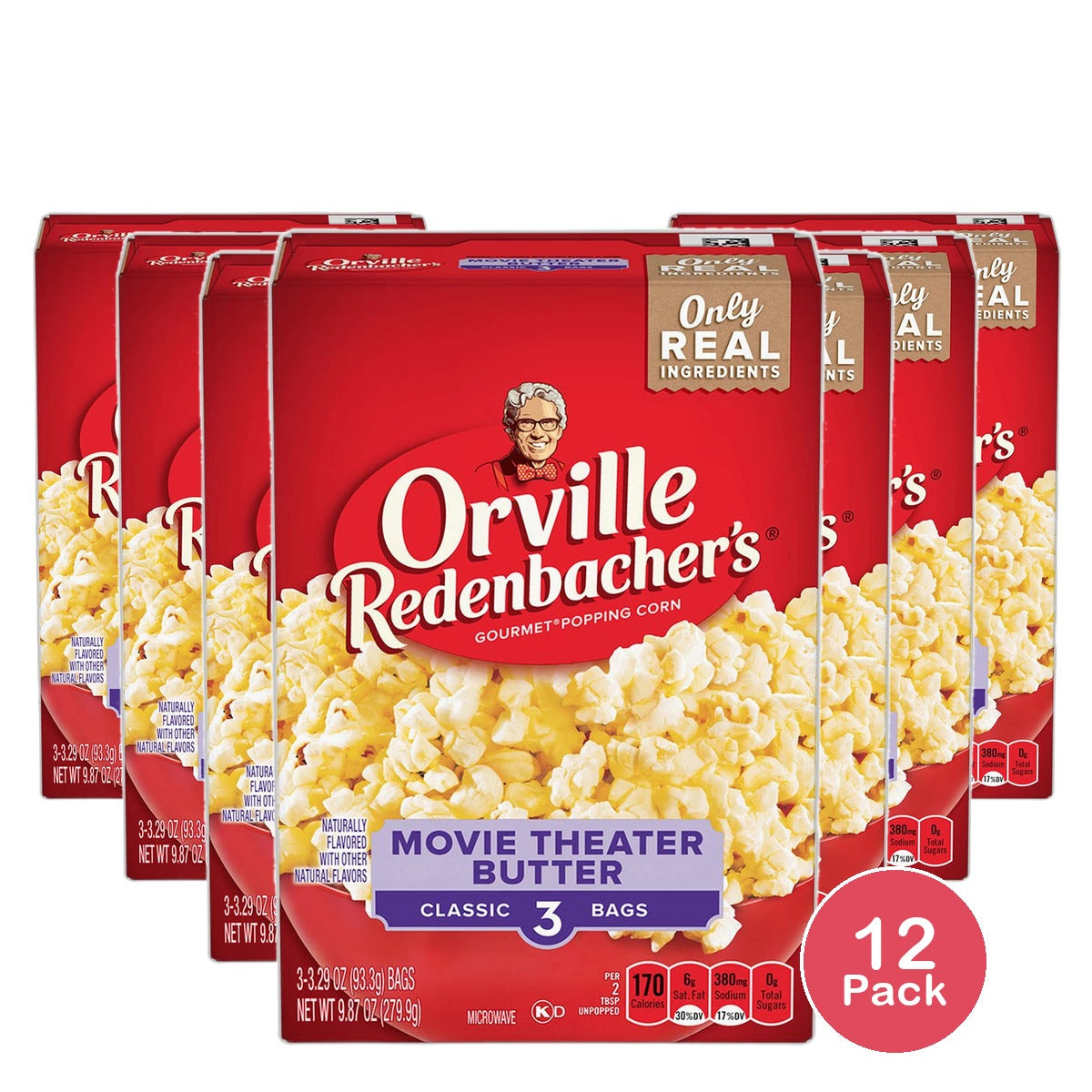 Orville Redenbachers Popcorn Movie Theater Butter 9.87Oz (Pack of 12)