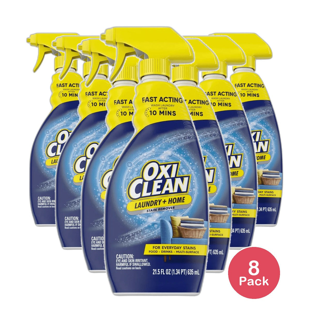 OxiClean Liquid Stain Remover Spray 21.5Oz (Pack of 8)