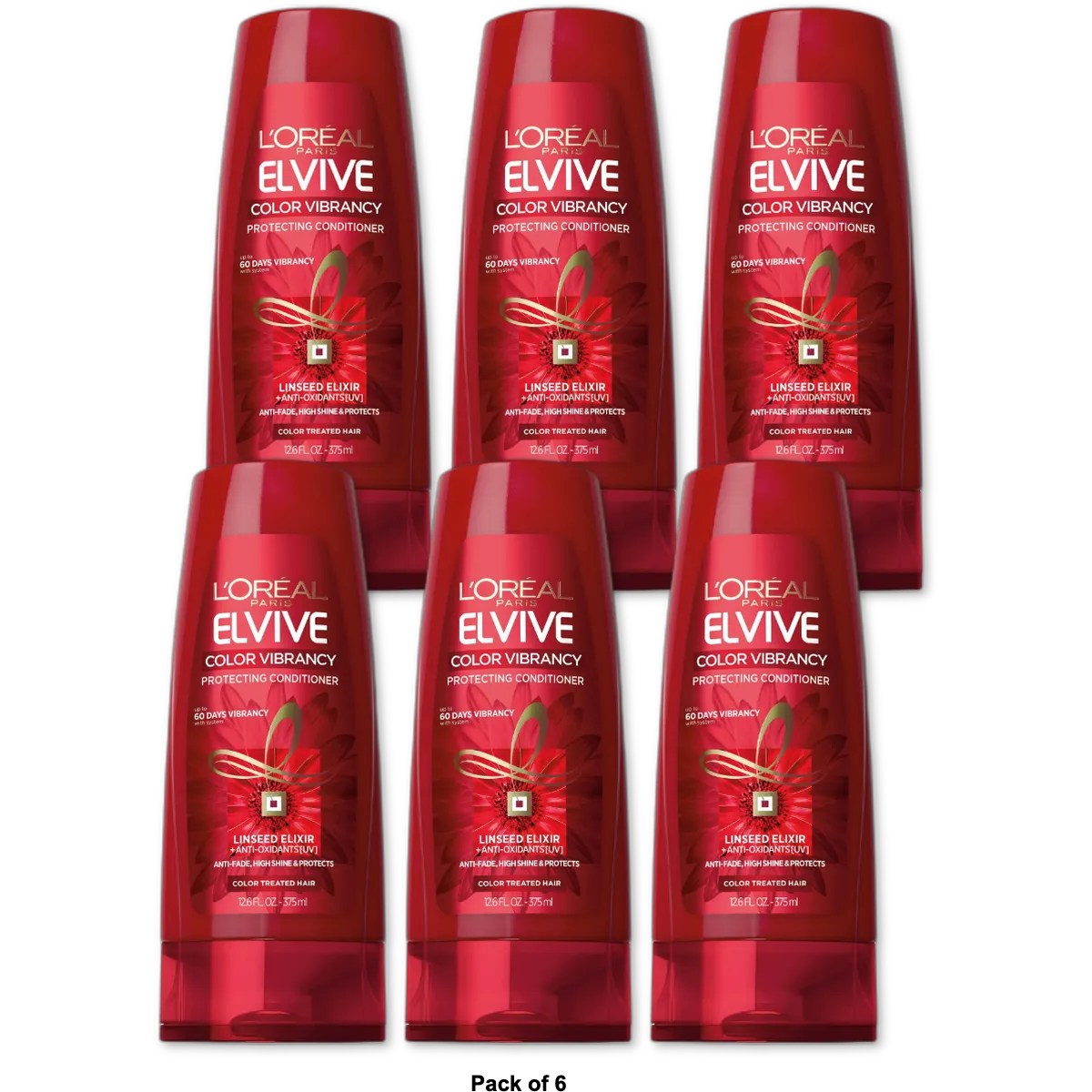 Loreal Paris Advanced Haircare Color Vibrancy Nourishing Conditioner12.6Oz (Pack of 6)