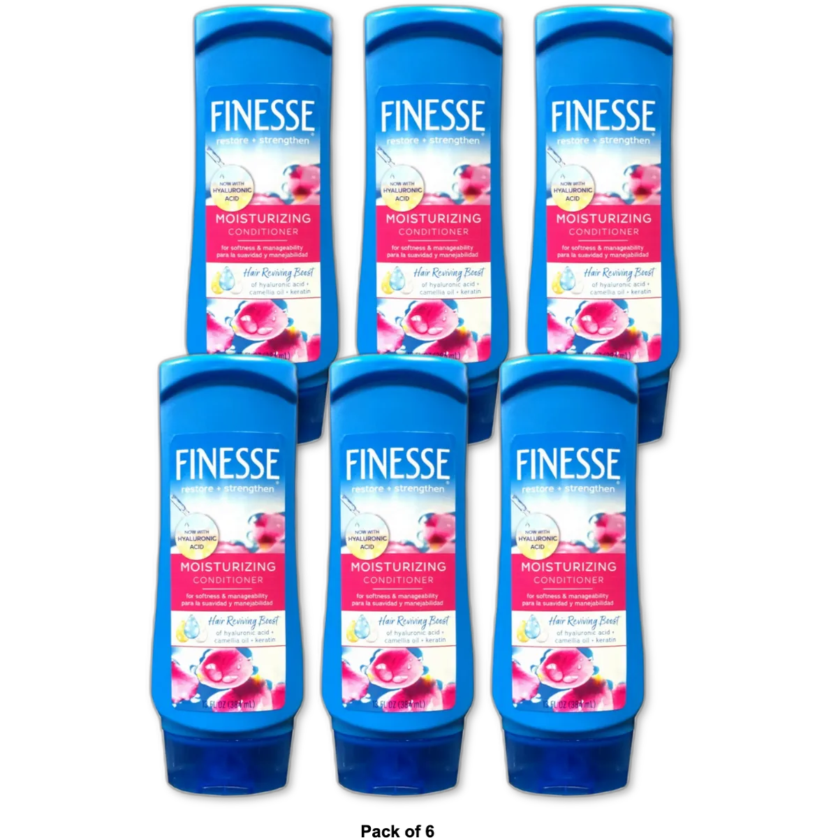 Finesse Moisturizing Conditioner Restore + Strengthen 13Oz (Pack of 6)