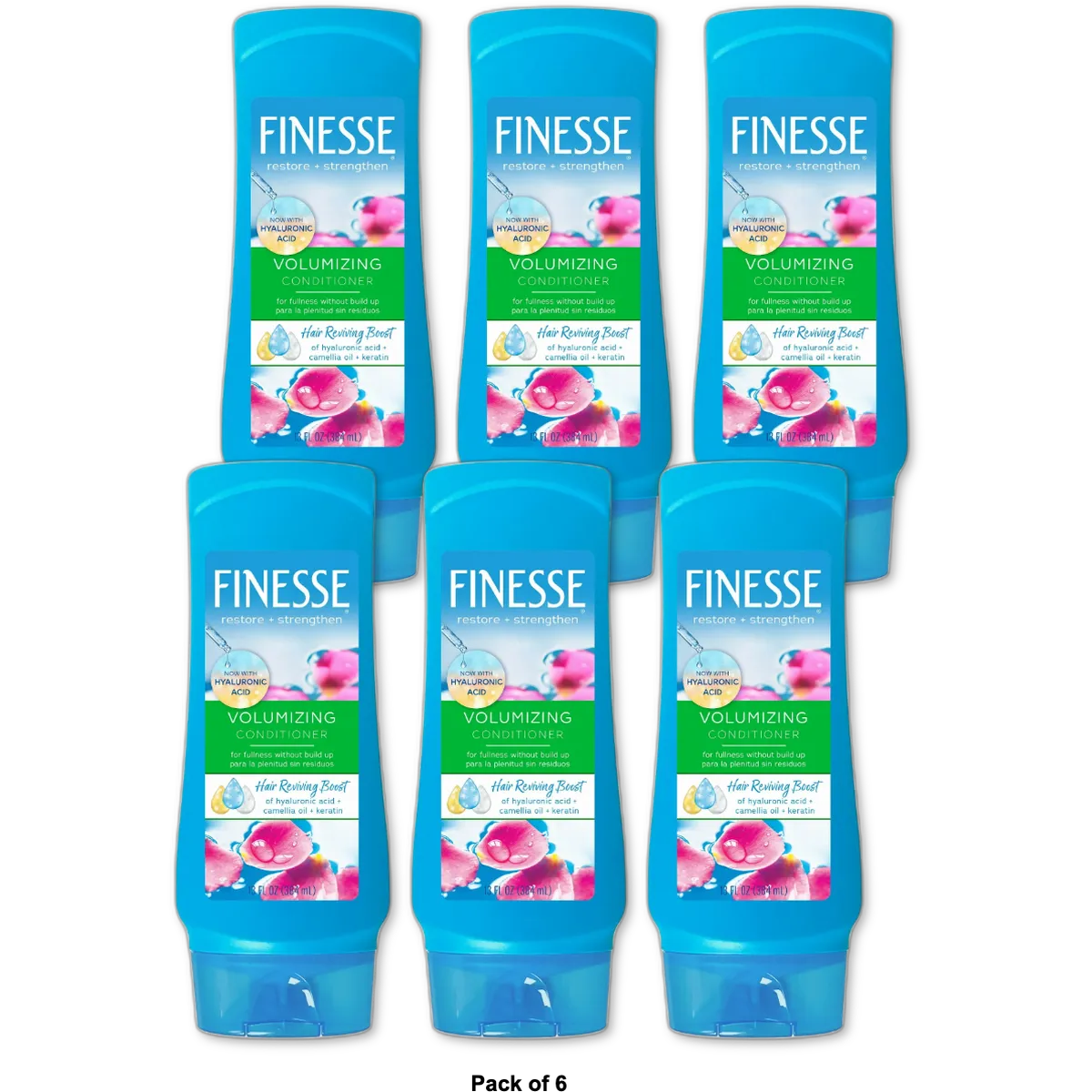 Finesse Volumize Plus Strenghten Volumizing Conditioner 13Oz (Pack of 6)
