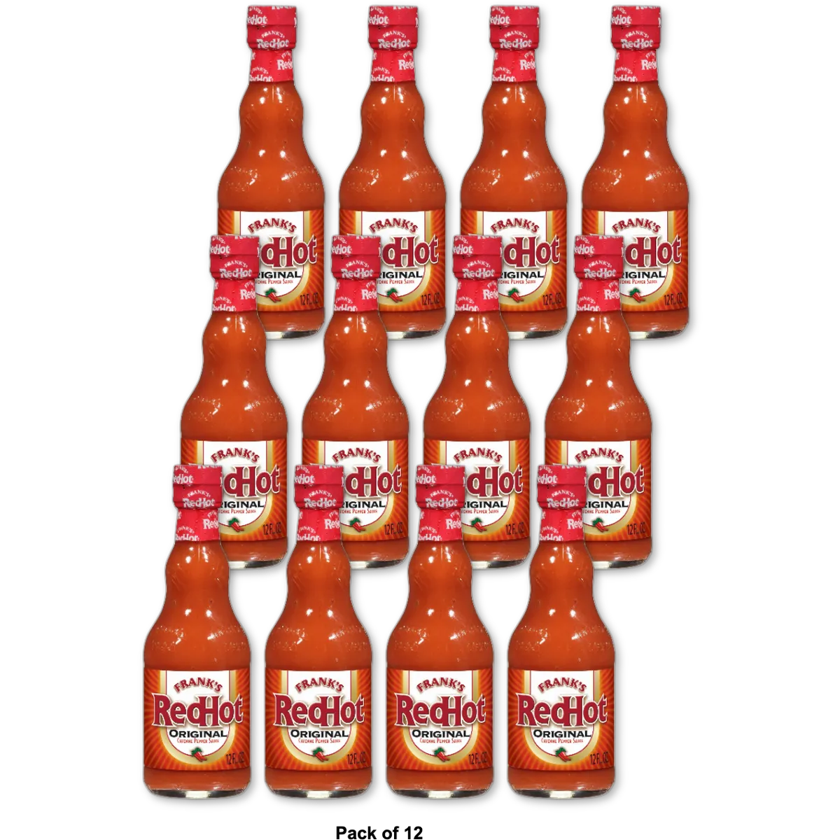 Frank's Red Hot Original Cayenne Pepper Sauce 12Oz (Pack of 12)