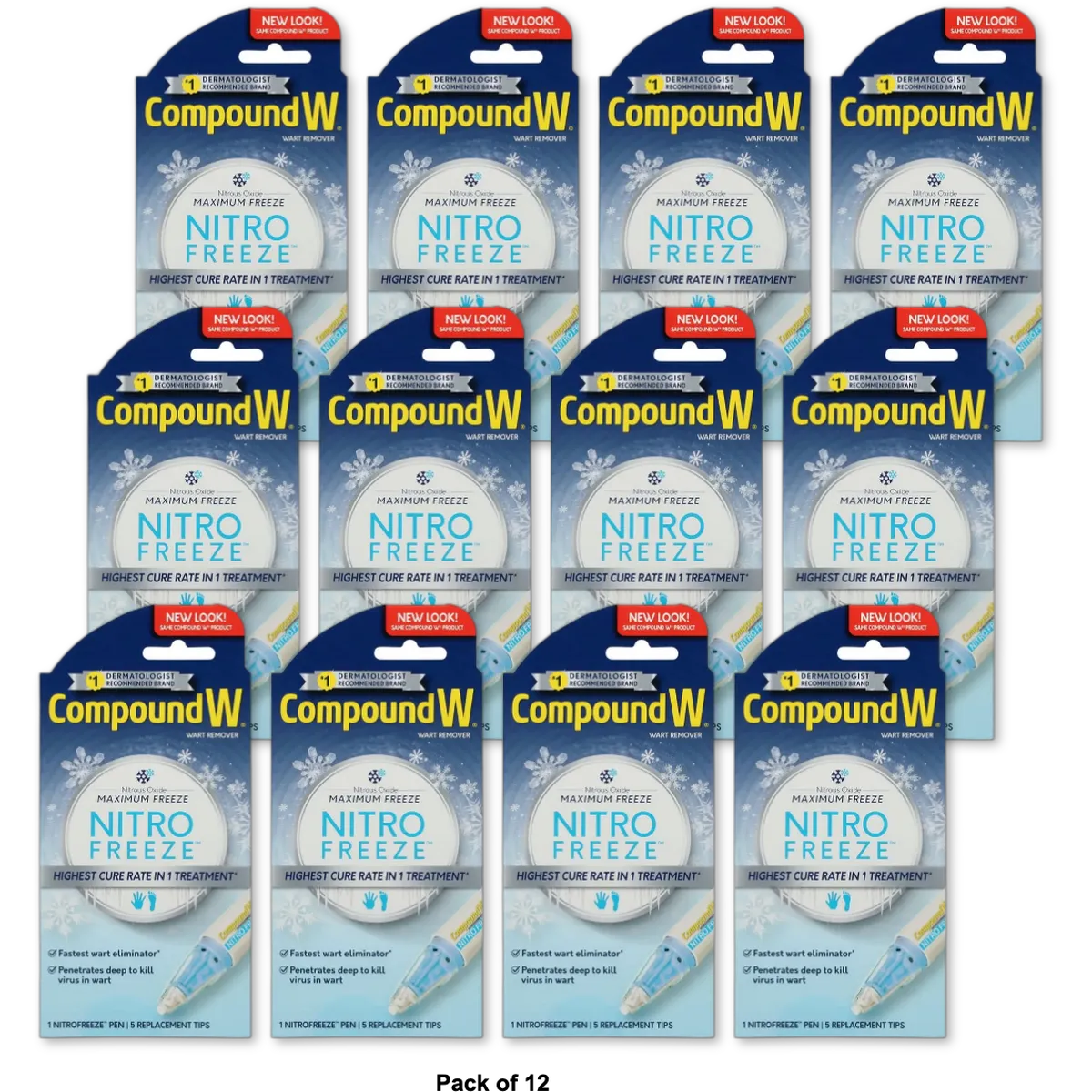 Compound W Nitrofreeze Wart Removal System 1 Kit 3.52oz (Pack of 12)