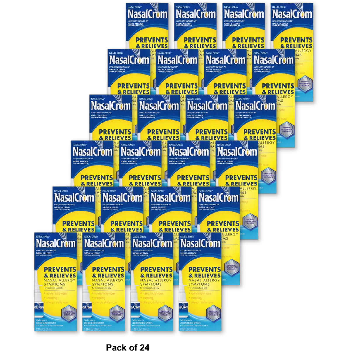 NasalCrom Nasal Allergy Symptom Controller Nasal Spray 0.88Oz (Pack of 24)