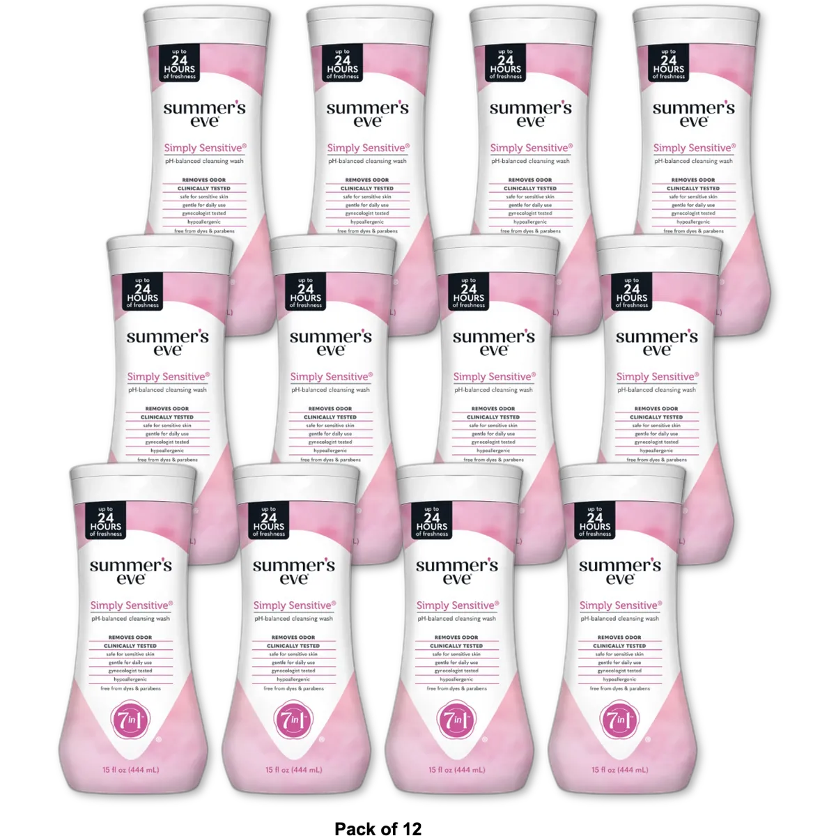 Summers Eve Simply Sensitive Cleansing Wash For Sensitive Skin 15Oz (Pack of 12)