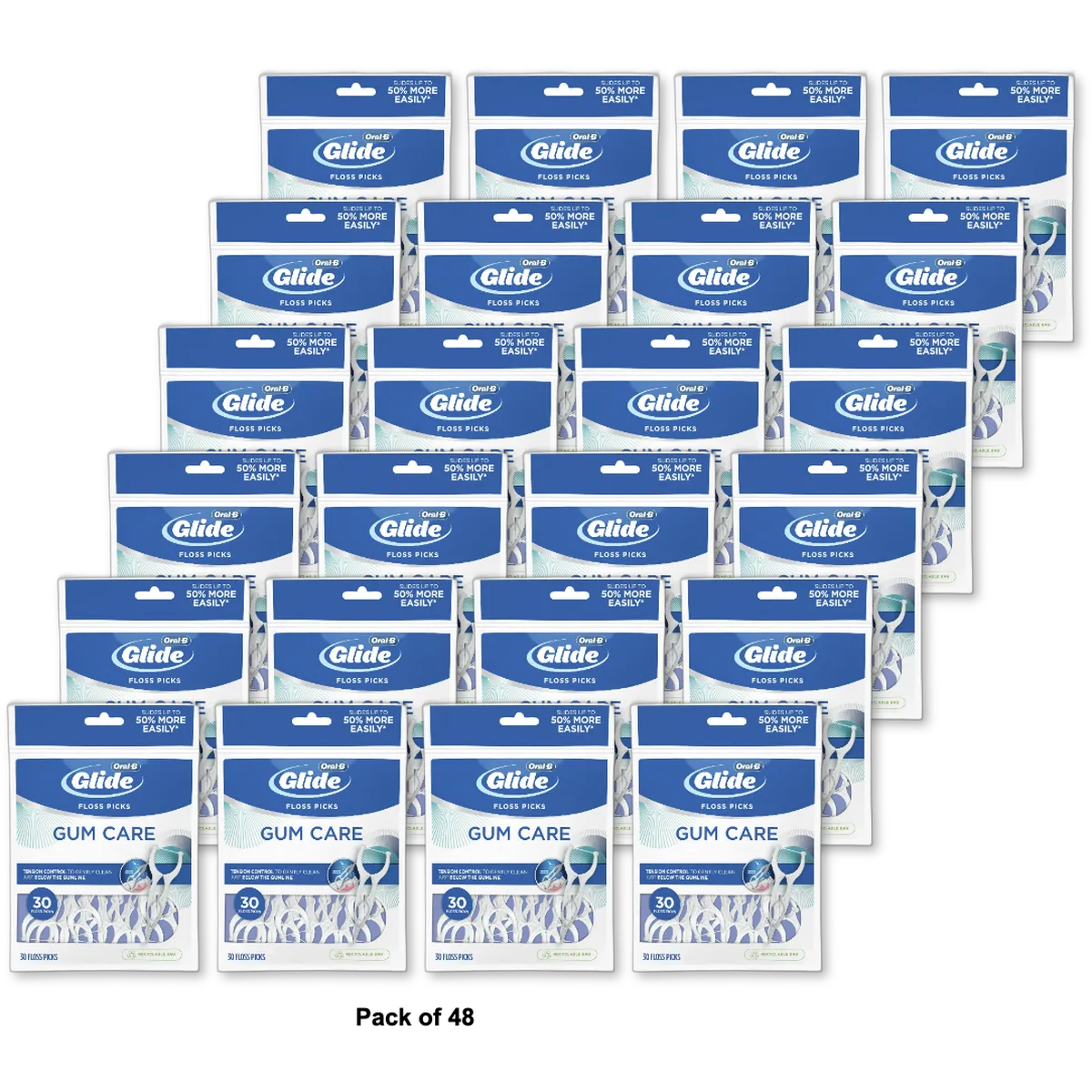 Oral-B Glide Pro Health Deep Clean Angle Floss Picks 1.76Oz(Pack of 48)