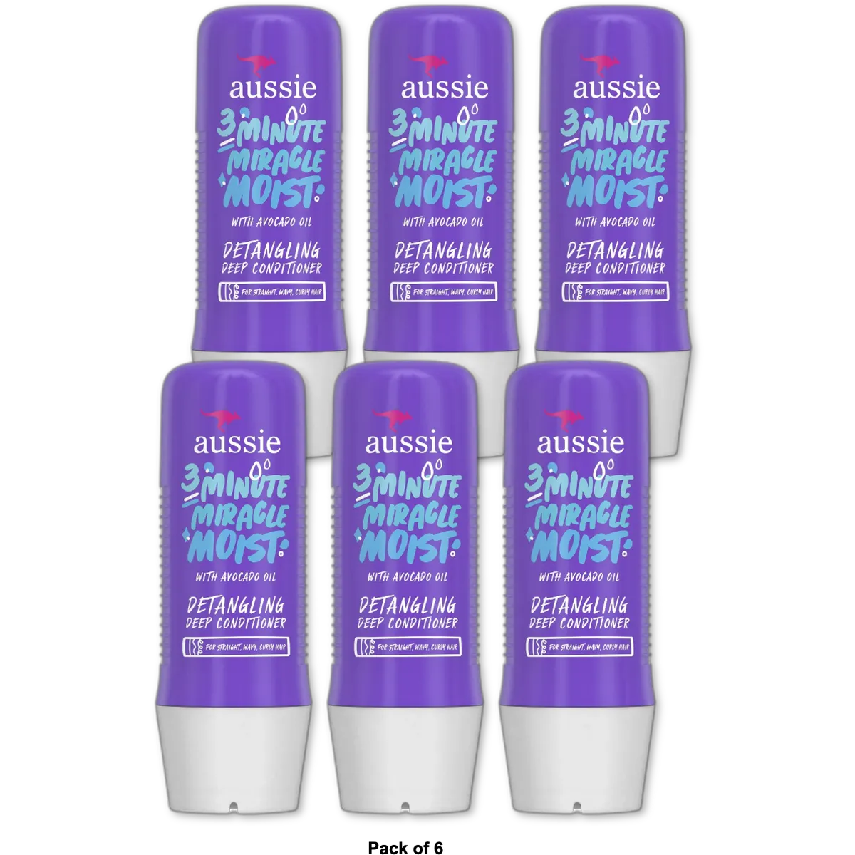 Aussie 3 Minute Miracle Reconstructor Deep Conditioning 9.6Oz (Pack of 6)