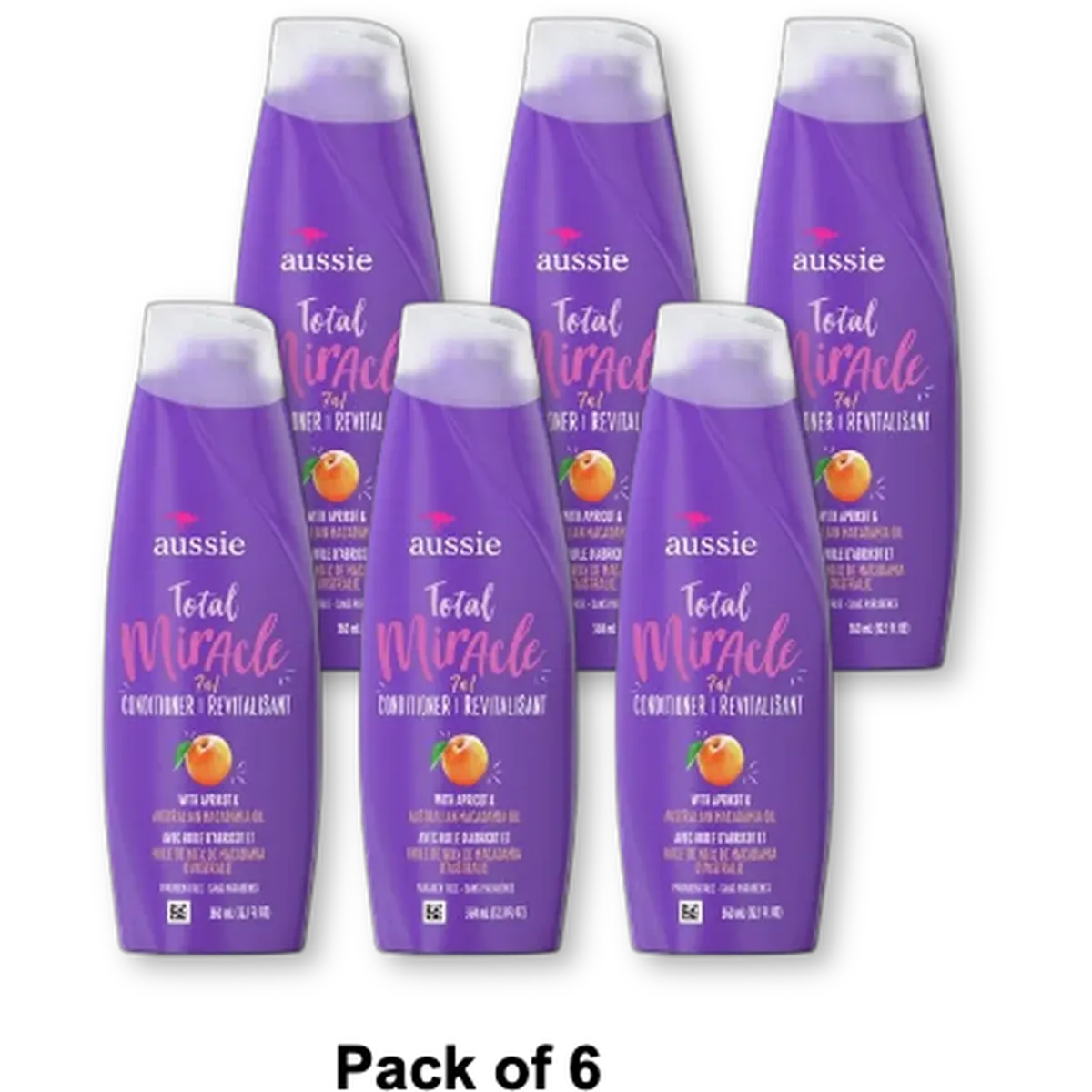 Aussie Total Miracle Collection 7N1 Hair Conditioner 12.10Oz (Pack of 6)