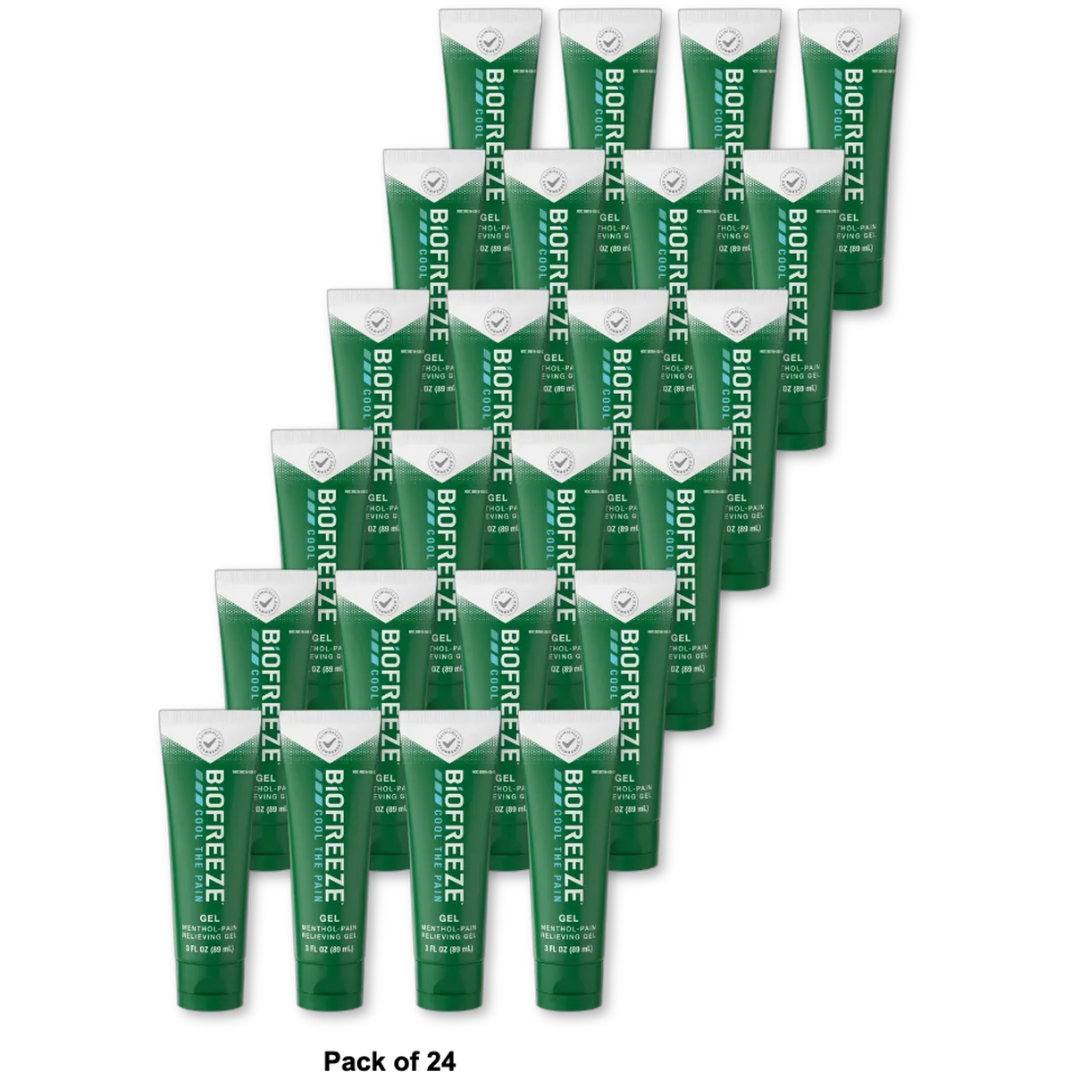 Biofreeze Pain Relieving Gel Arthritis Muscle Joint and Back Pain Relief 3Oz (Pack of 24)