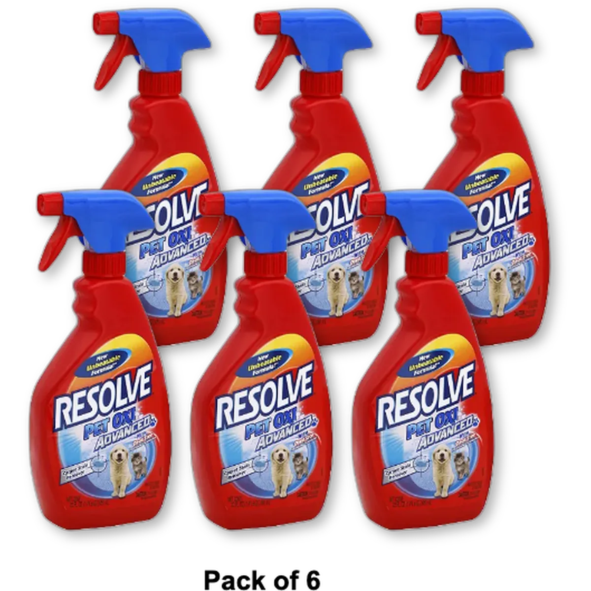 Resolve Pet Oxi Advanced Carpet Spot And Stain Remover22Oz (Pack of 6)