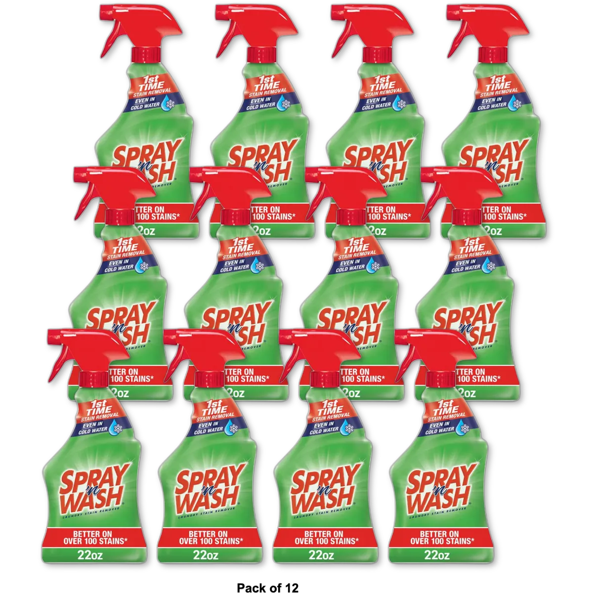 Spray 'n Wash Laundry Stain Remover Trigger Spray 22Oz (Pack of 12)